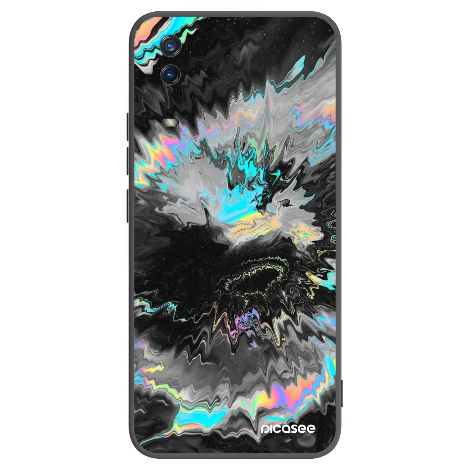 Picasee husă neagră din silicon pentru Vivo Y11s - Magnetic