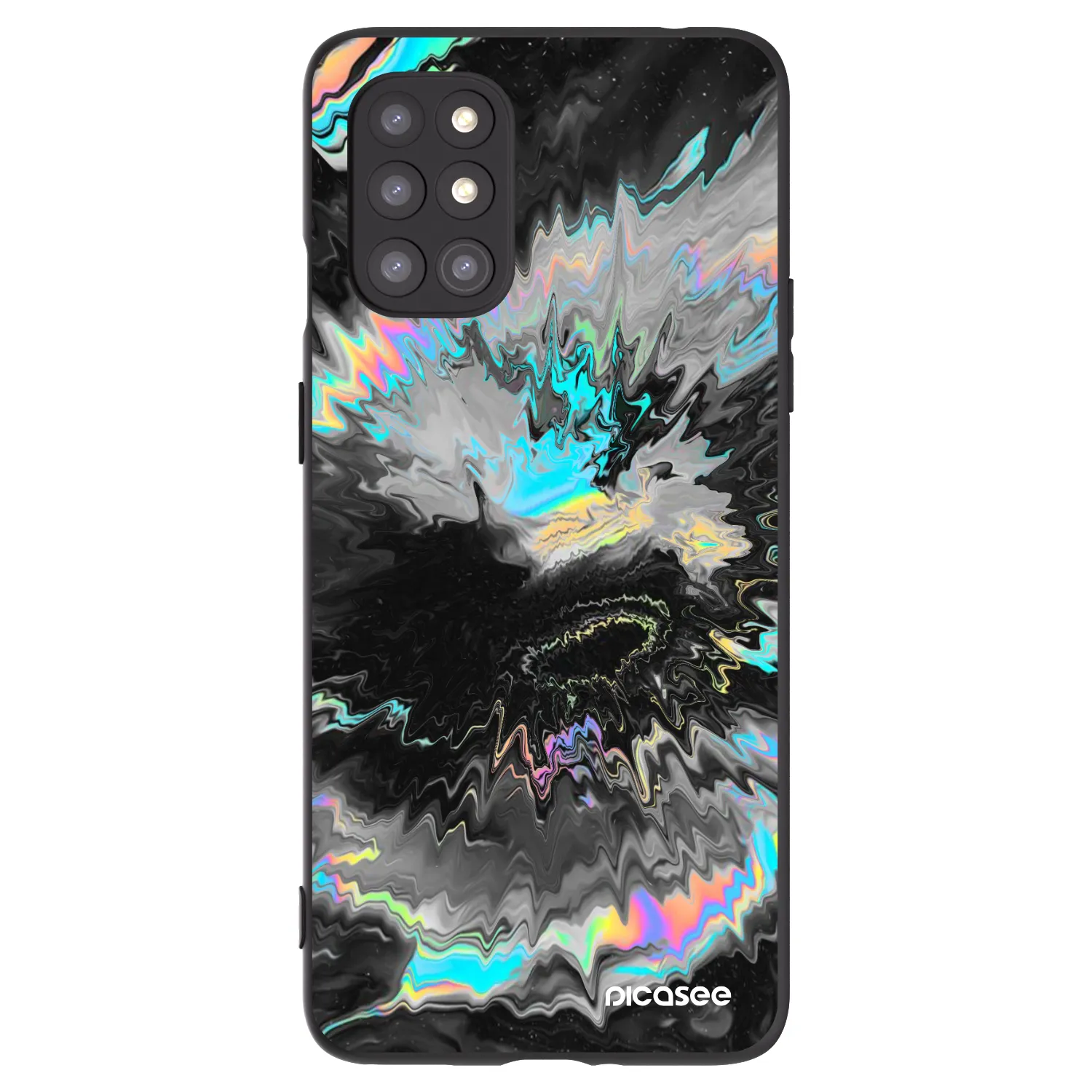 Picasee husă neagră din silicon pentru OnePlus 8T - Magnetic