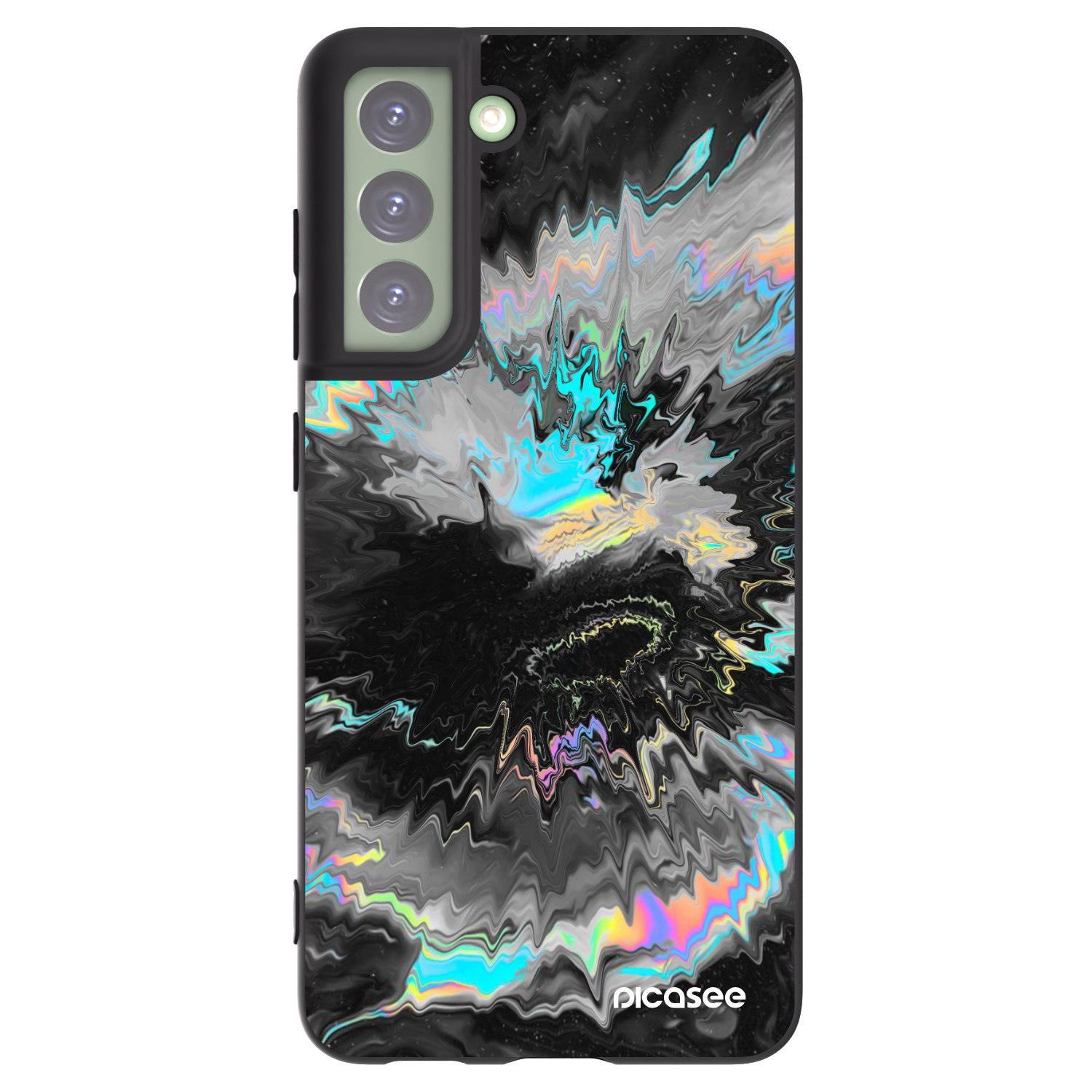 Picasee husă neagră din silicon pentru Samsung Galaxy S21 FE 5G - Magnetic