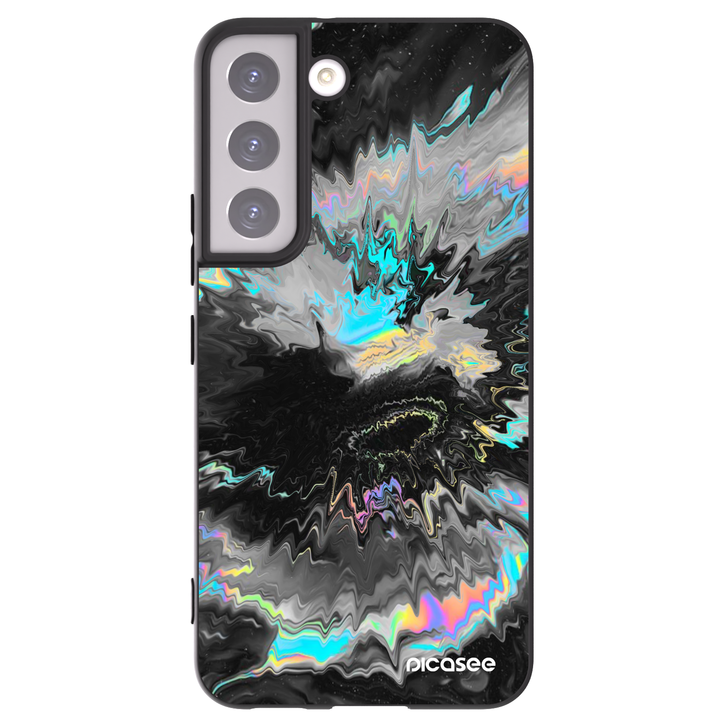 Picasee husă neagră din silicon pentru Samsung Galaxy S22 5G - Magnetic