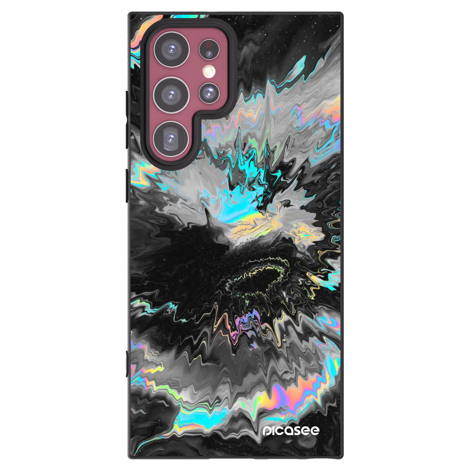 Picasee husă neagră din silicon pentru Samsung Galaxy S22 Ultra 5G - Magnetic