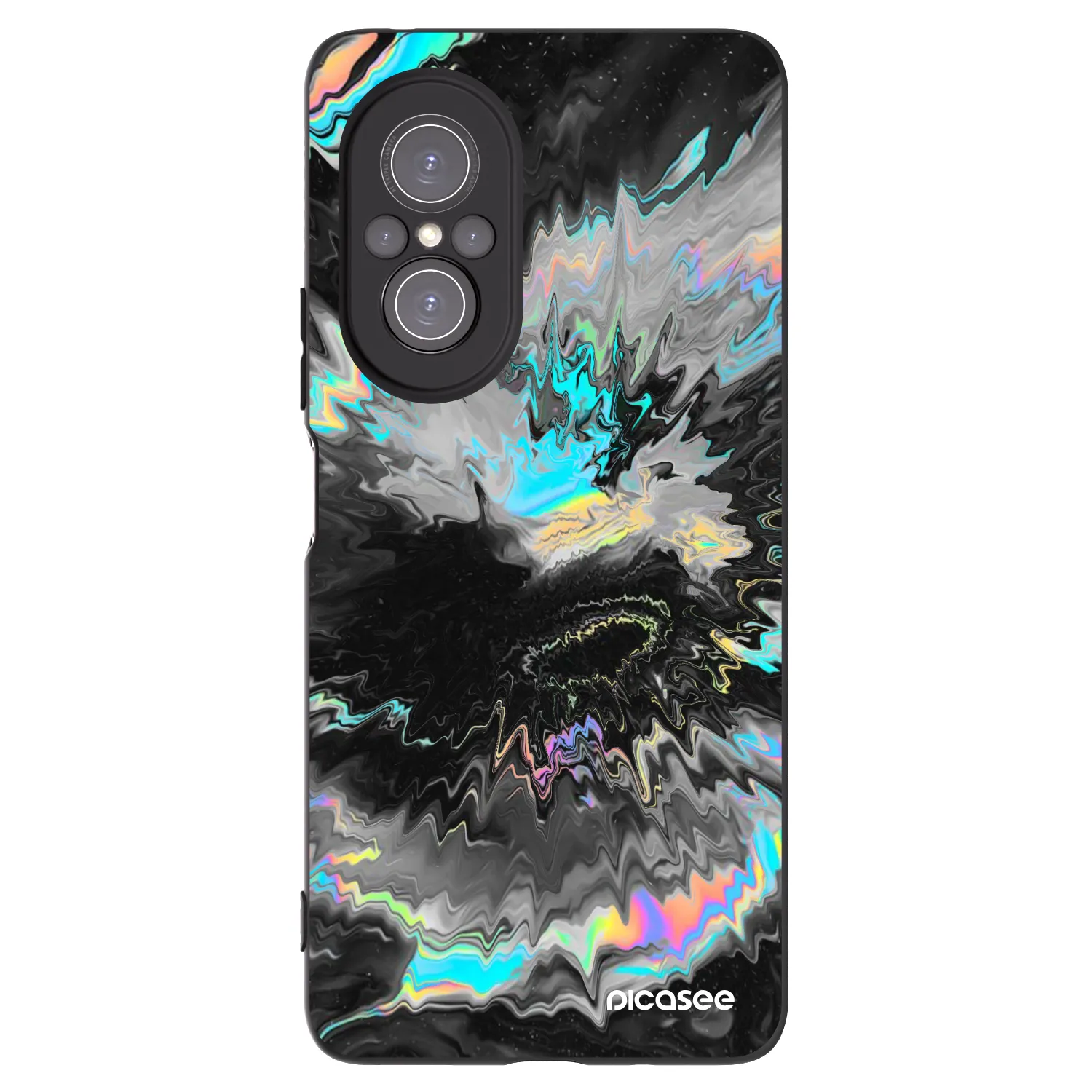 Picasee husă neagră din silicon pentru Huawei Nova 9 SE - Magnetic