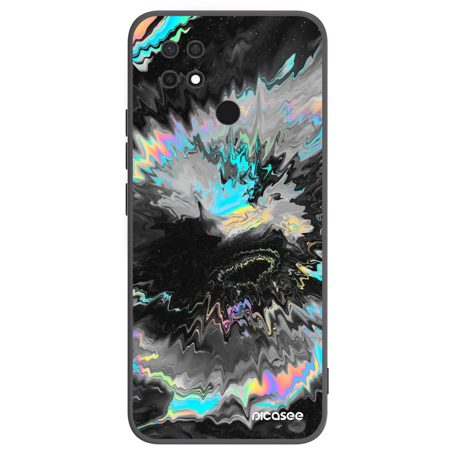 Picasee husă neagră din silicon pentru Xiaomi Redmi 10C - Magnetic