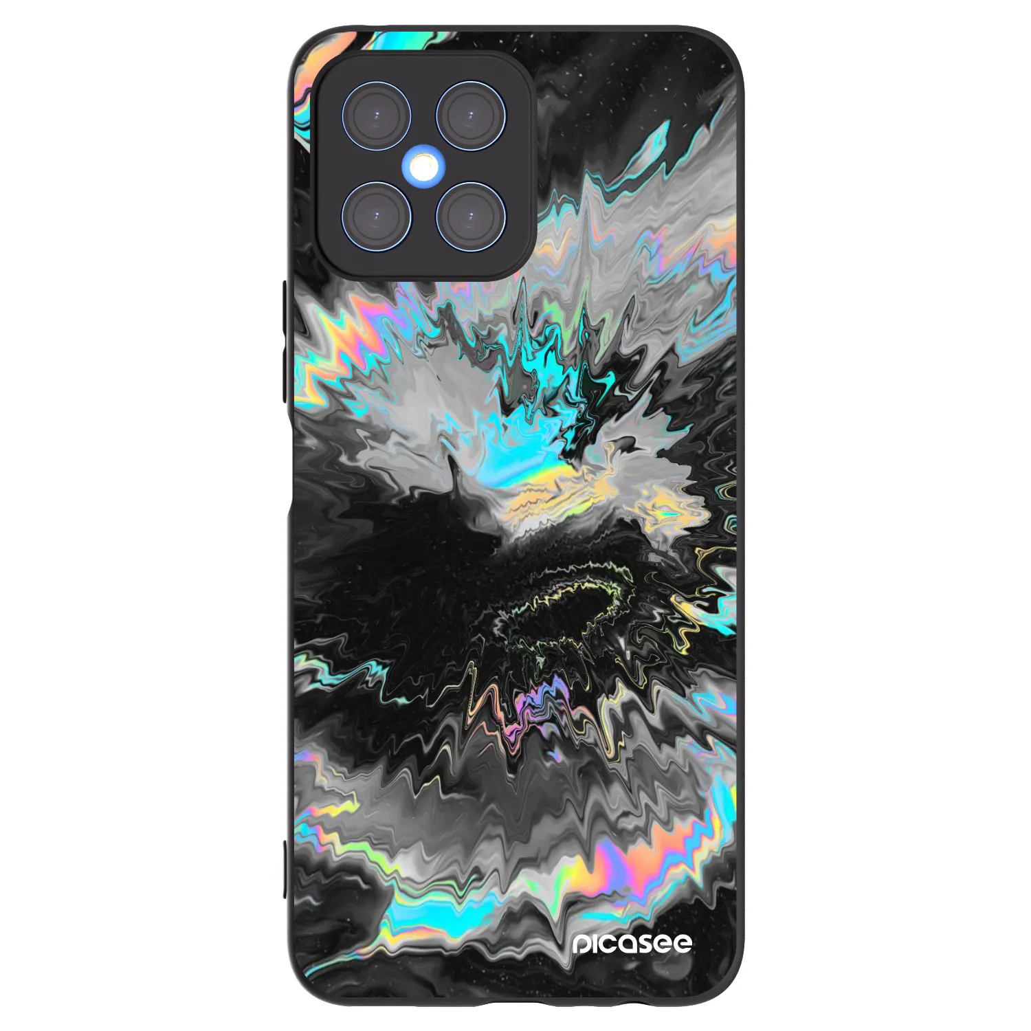 Picasee husă neagră din silicon pentru Honor X8 4G - Magnetic