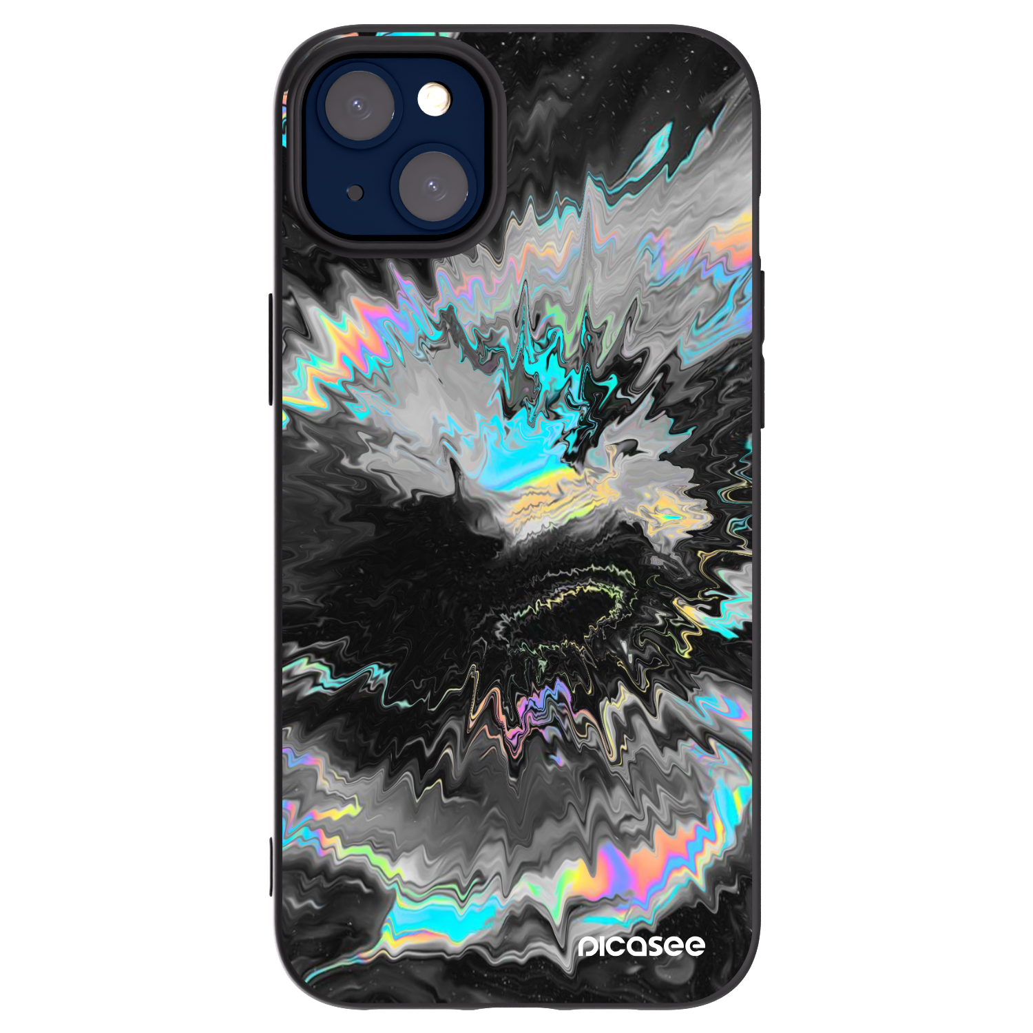 Picasee husă neagră din silicon pentru Apple iPhone 14 Plus - Magnetic