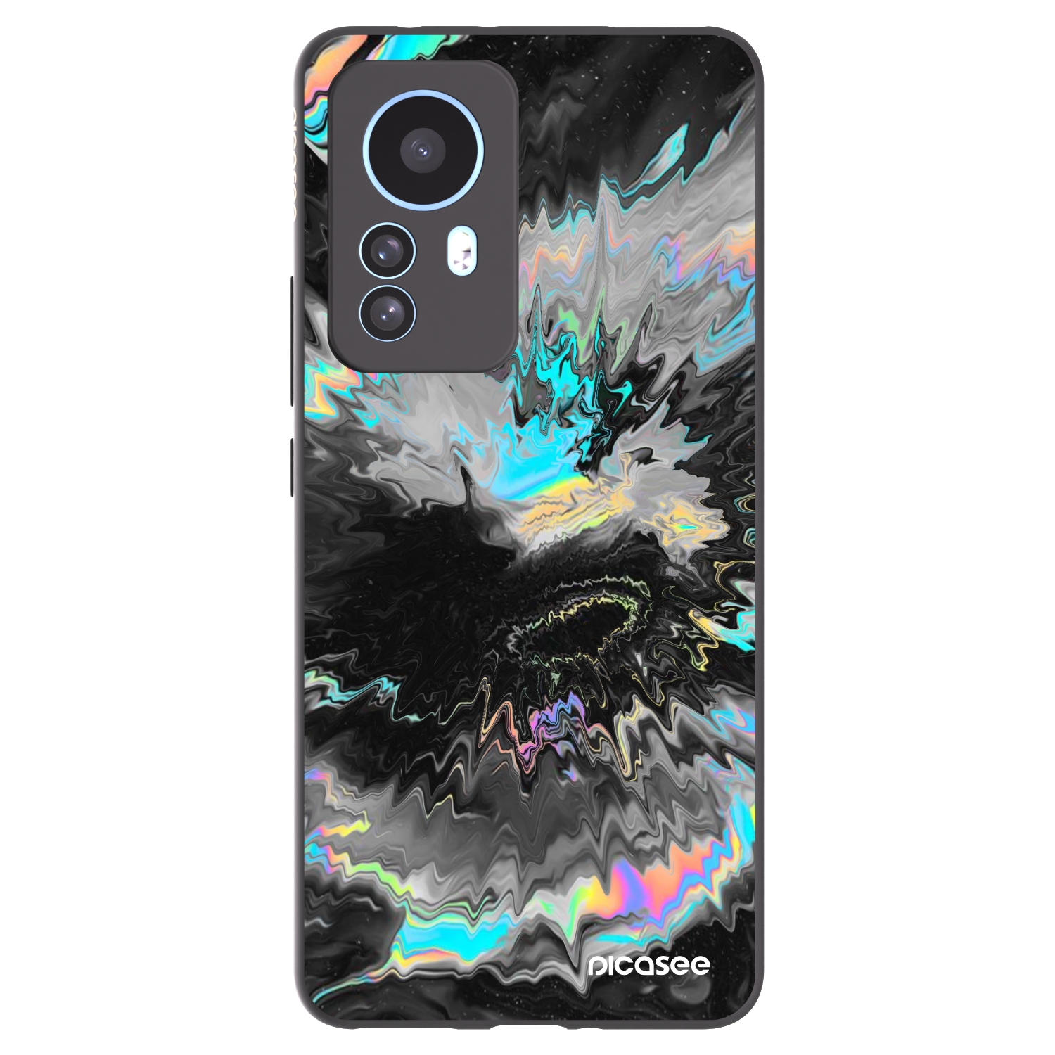 Picasee husă neagră din silicon pentru Xiaomi 12T - Magnetic