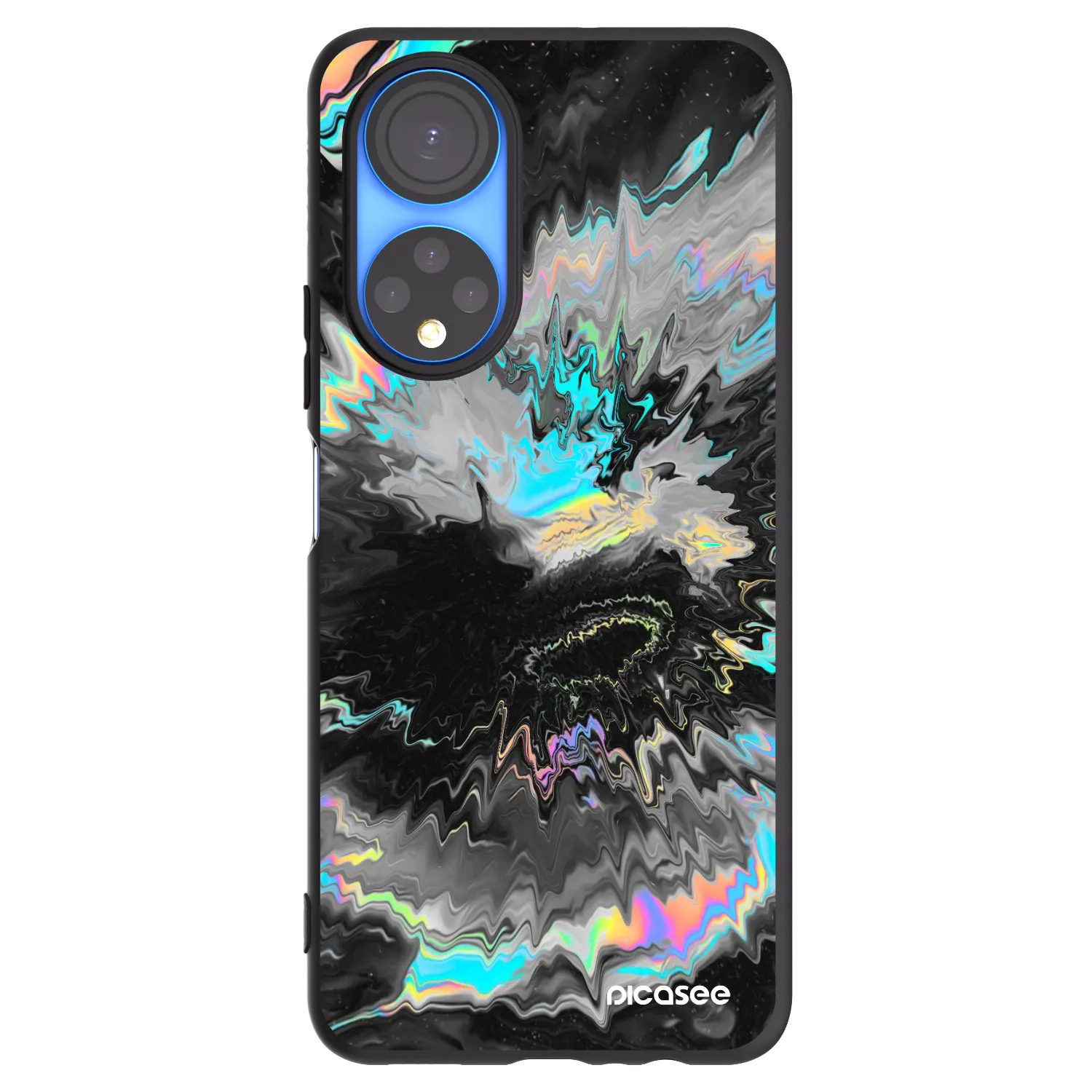 Picasee husă neagră din silicon pentru Honor X7 - Magnetic