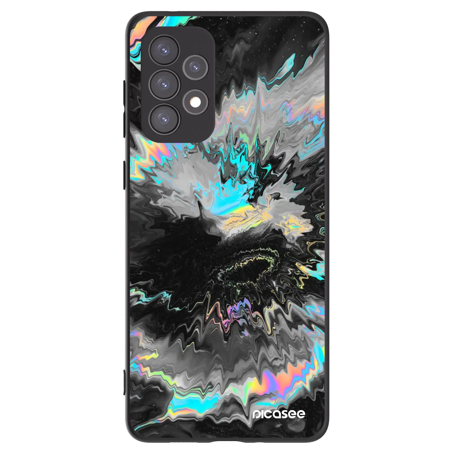 Picasee husă neagră din silicon pentru Samsung Galaxy A73 5G - Magnetic