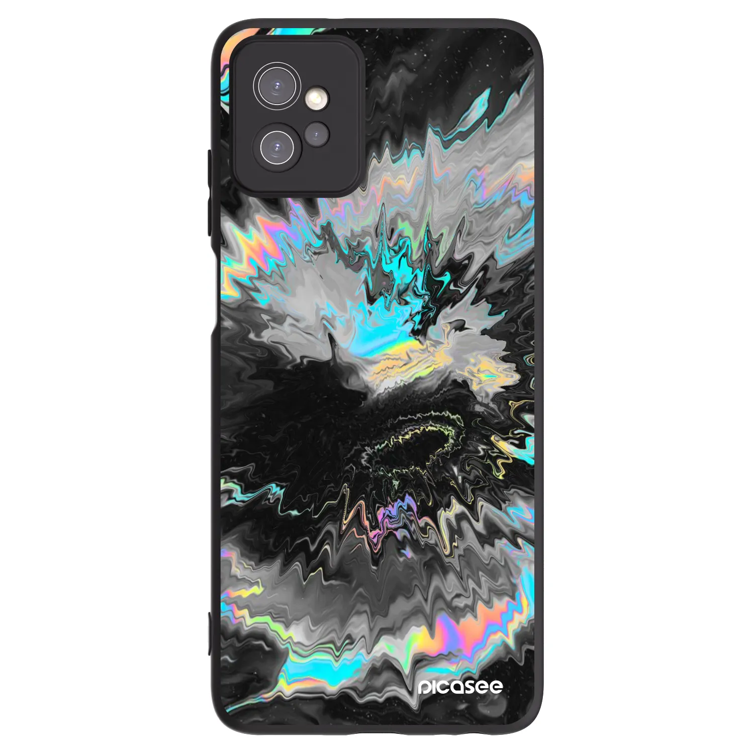 Picasee husă neagră din silicon pentru Motorola Moto G32 - Magnetic