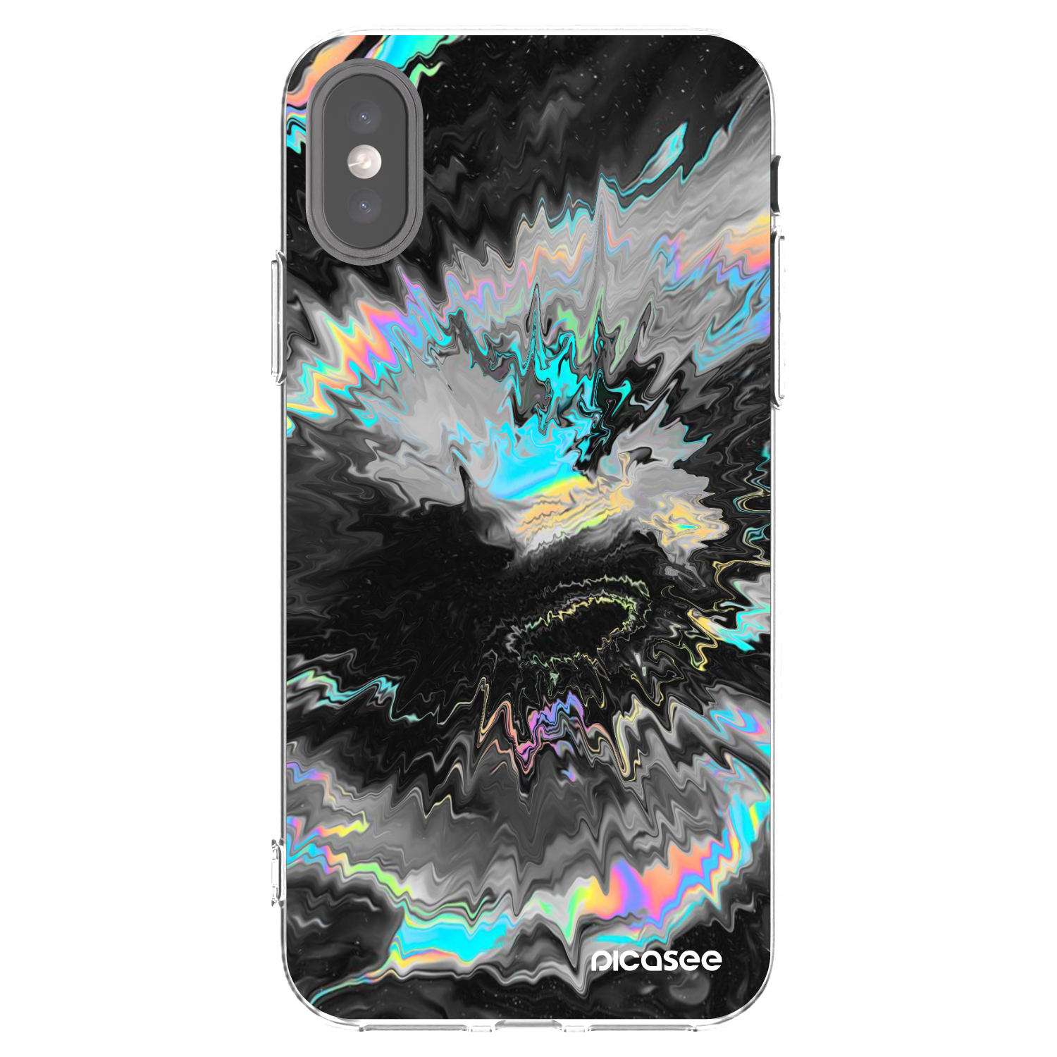 Picasee husă transparentă din silicon pentru Apple iPhone X/XS - Magnetic