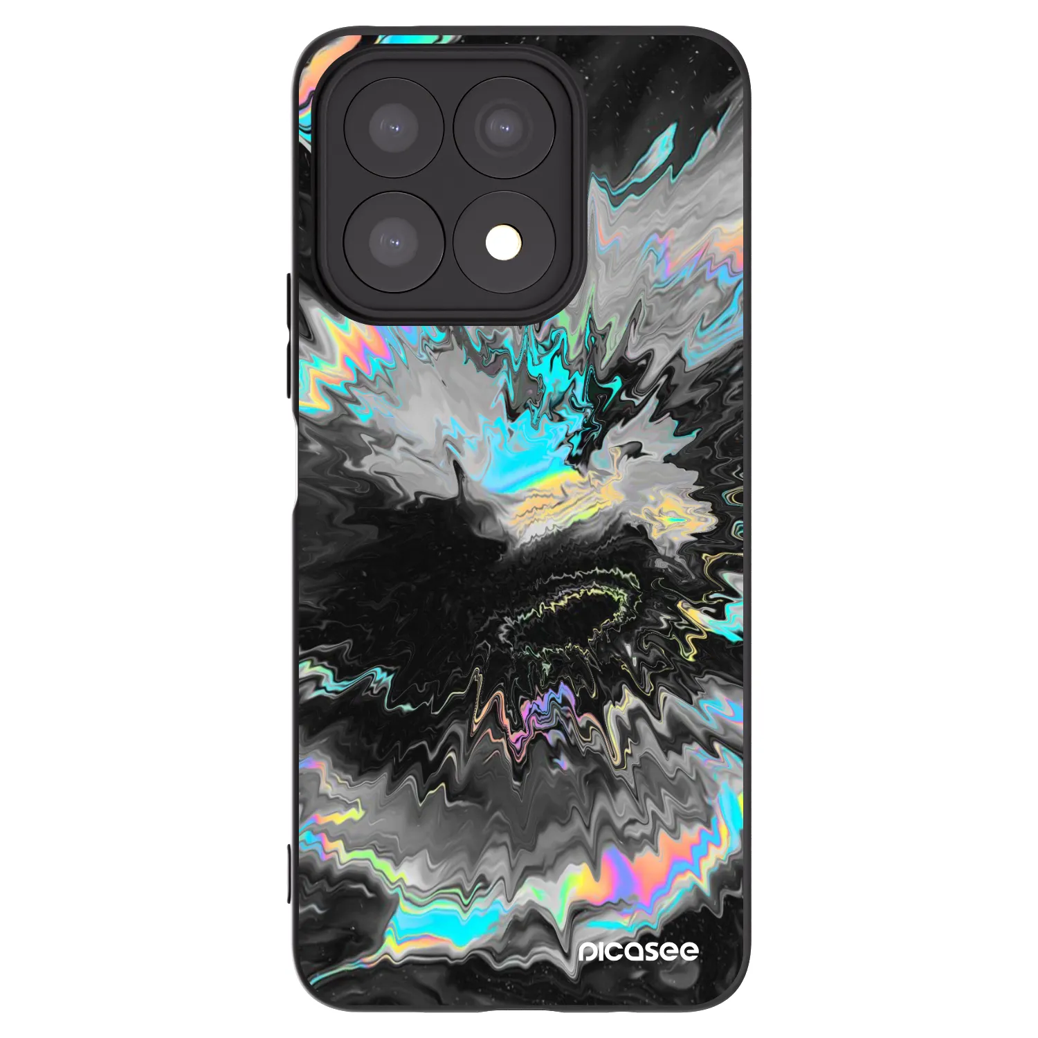 Picasee husă neagră din silicon pentru Honor X8a - Magnetic