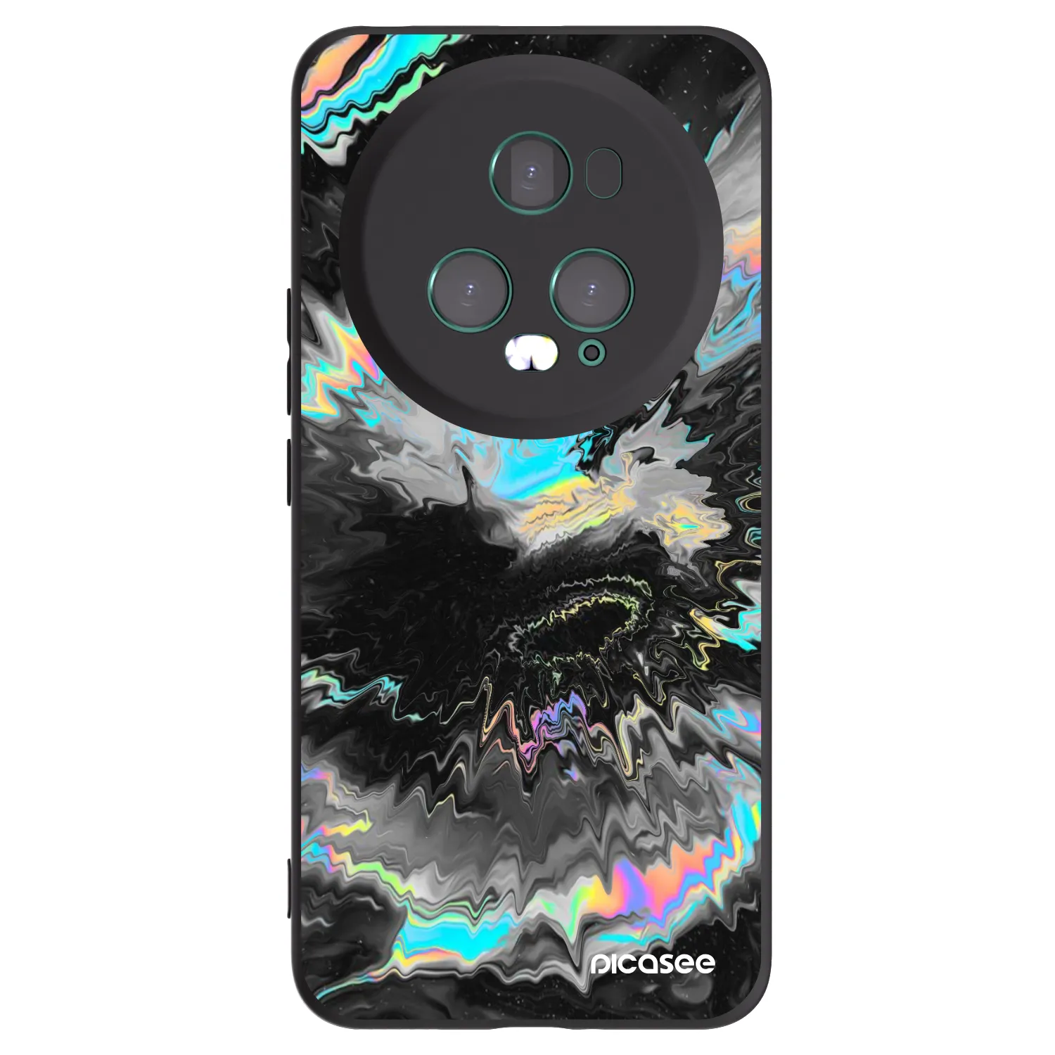 Picasee husă neagră din silicon pentru Honor Magic5 Pro - Magnetic