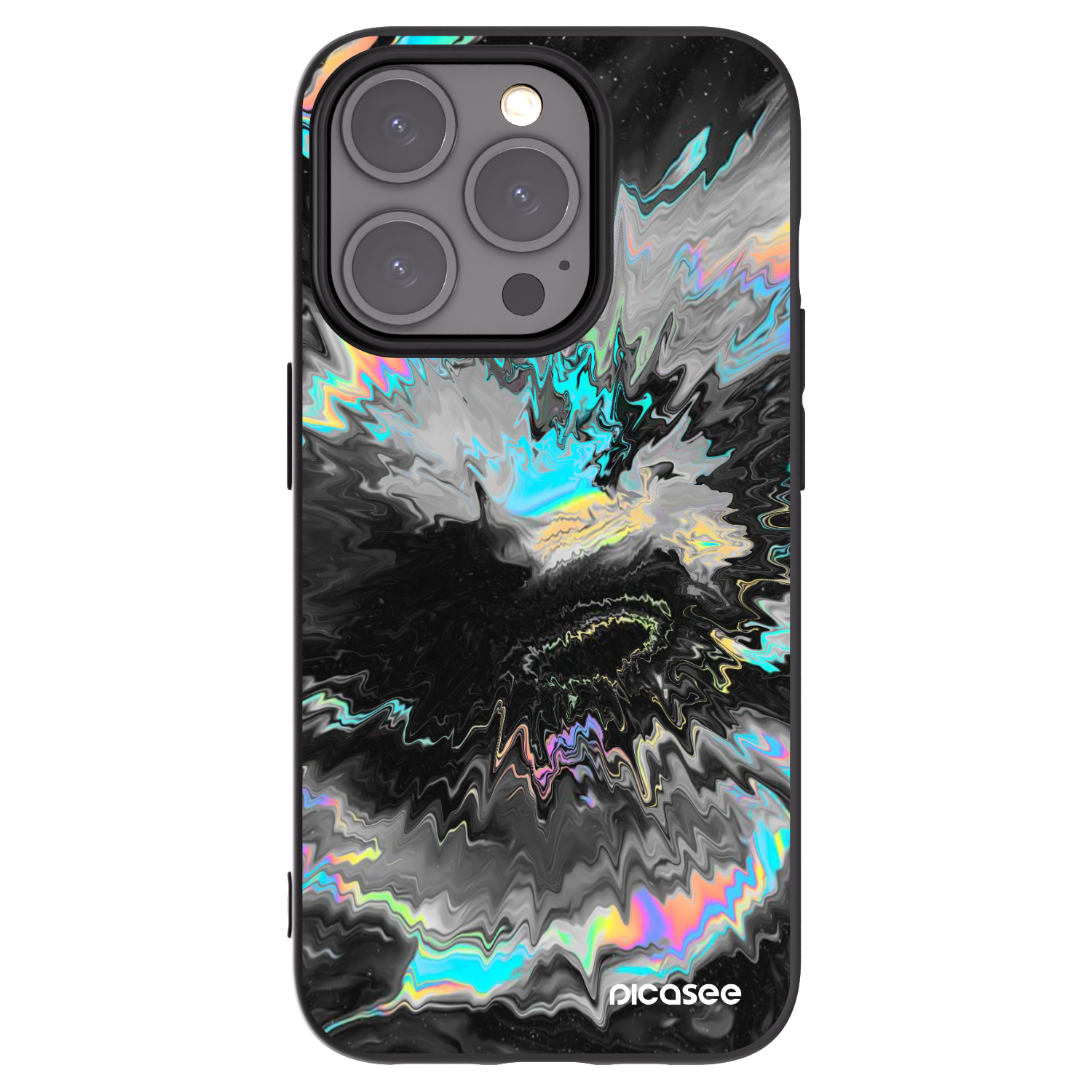 Picasee husă neagră din silicon pentru Apple iPhone 15 Pro - Magnetic