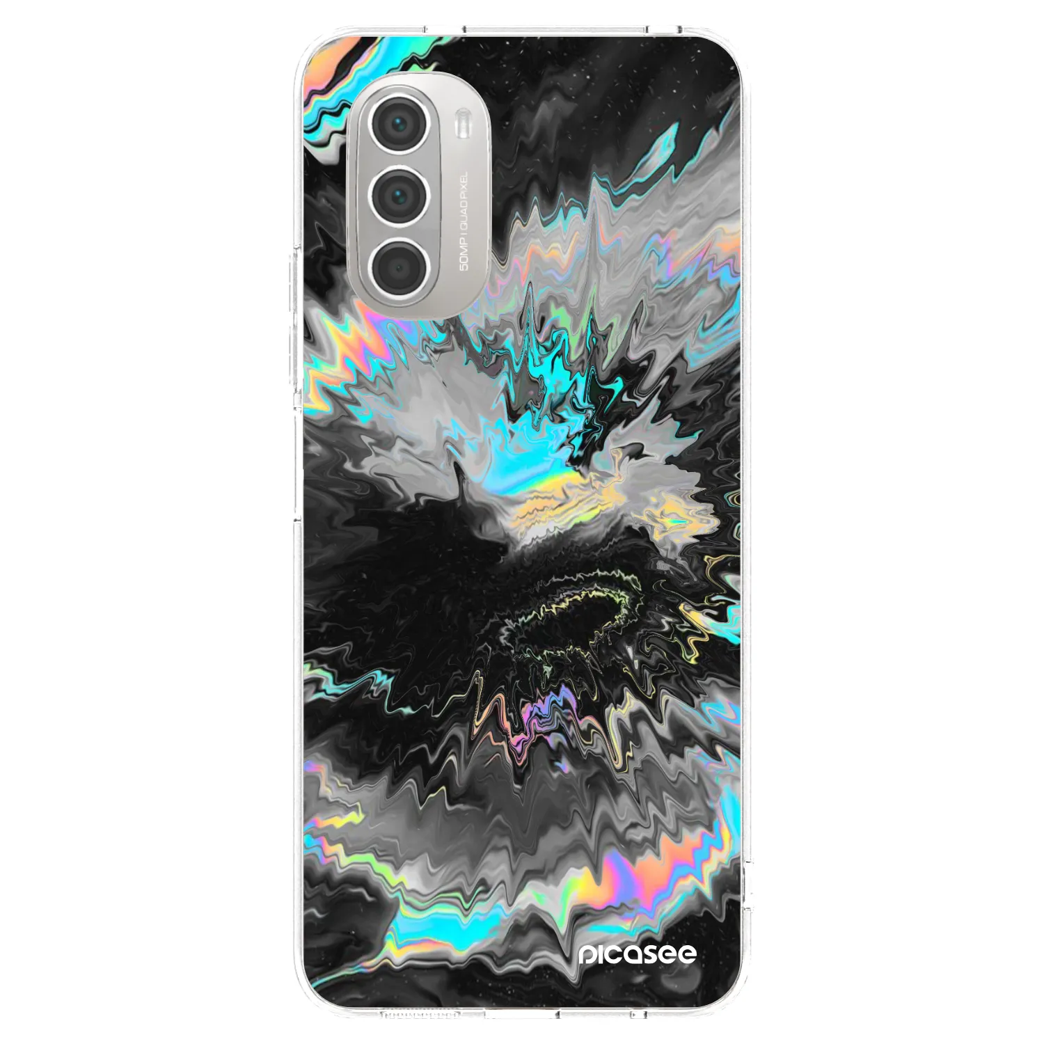 Picasee husă transparentă din silicon pentru Motorola Moto G51 - Magnetic