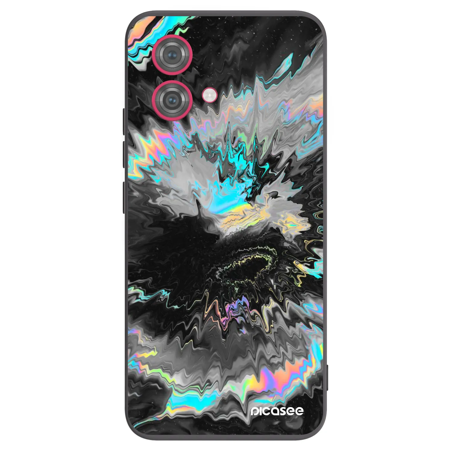 Picasee husă neagră din silicon pentru Motorola Moto G84 5G - Magnetic