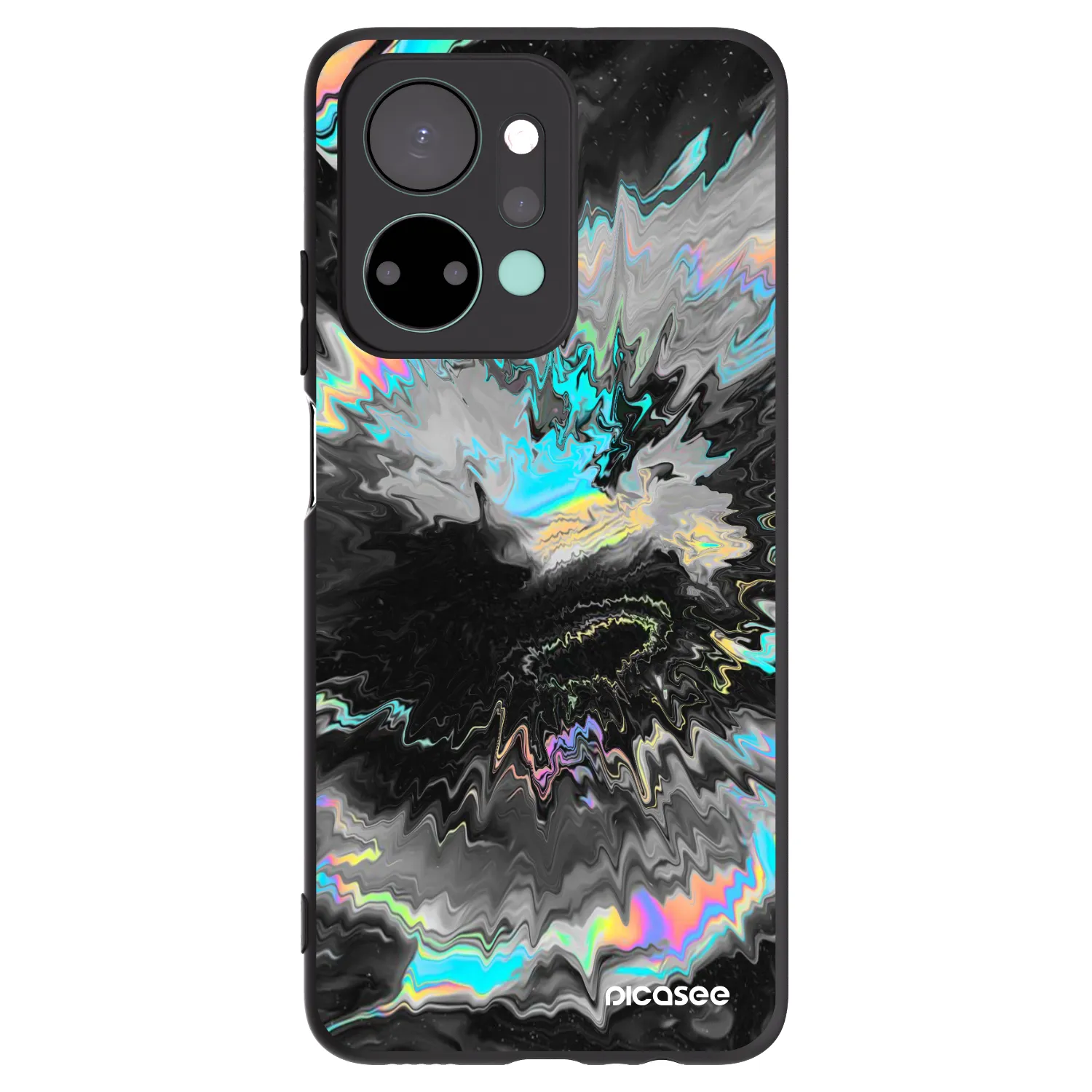 Picasee husă neagră din silicon pentru Honor X7a - Magnetic