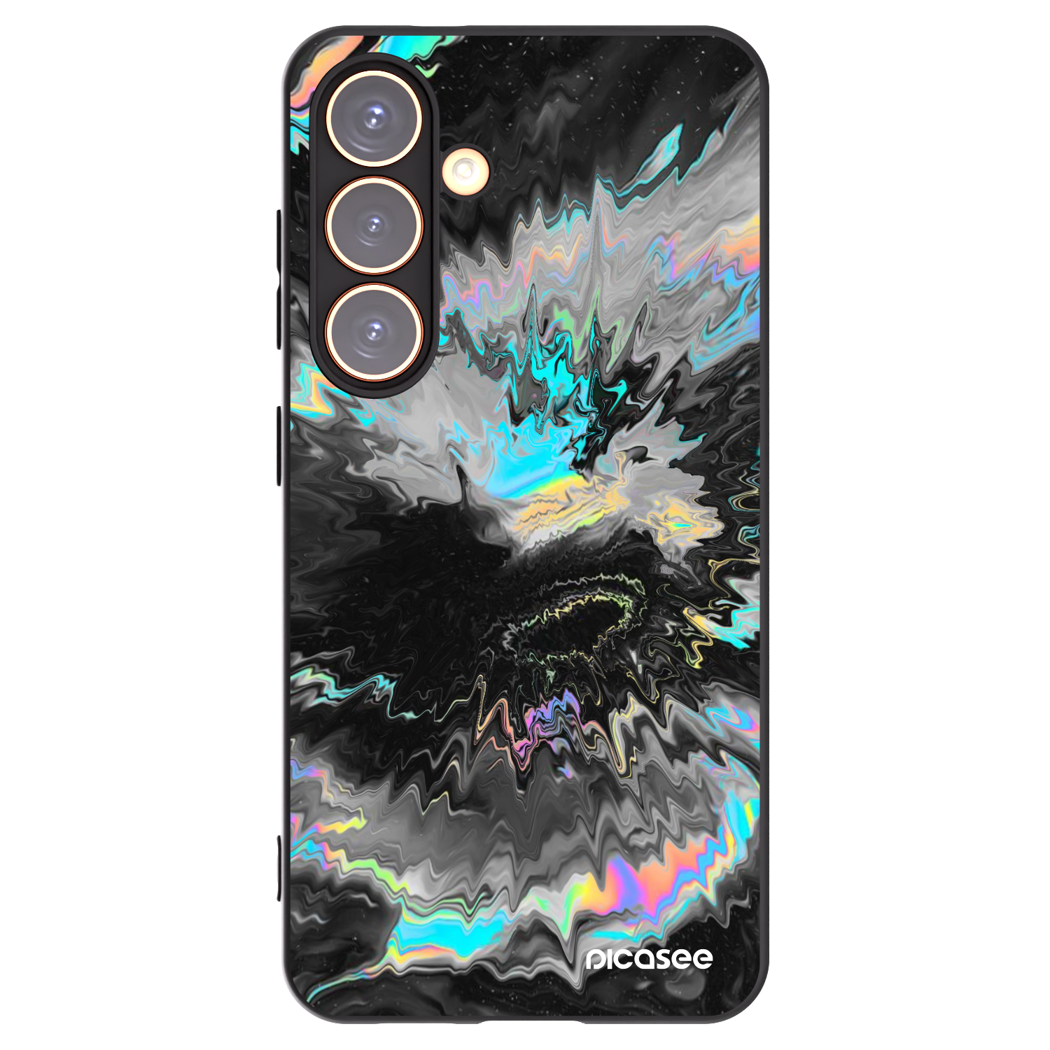 Picasee husă neagră din silicon pentru Samsung Galaxy S24 S921B 5G - Magnetic