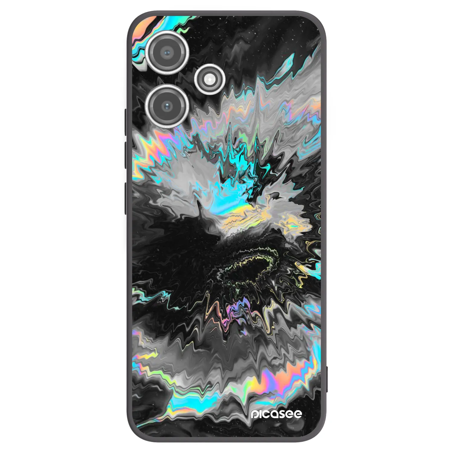 Picasee husă neagră din silicon pentru Xiaomi Redmi 12 5G - Magnetic