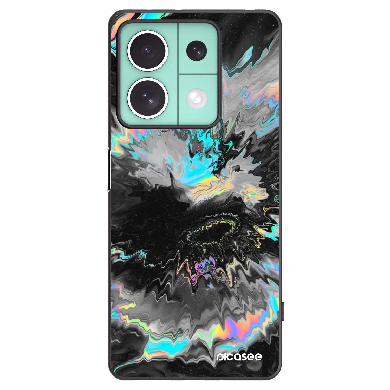 Picasee husă neagră din silicon pentru Xiaomi Redmi Note 13 5G - Magnetic