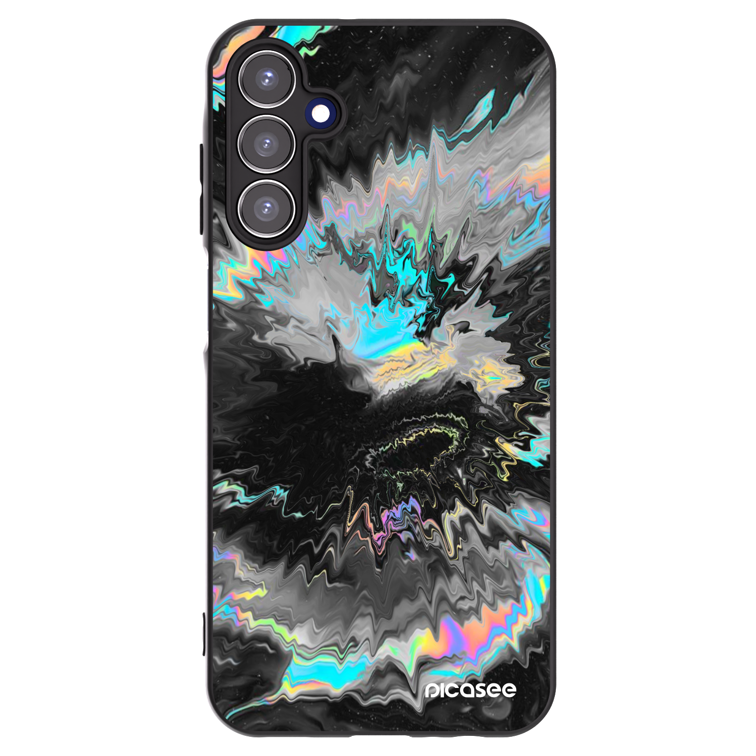 Picasee husă neagră din silicon pentru Samsung Galaxy A15 A156B 5G - Magnetic