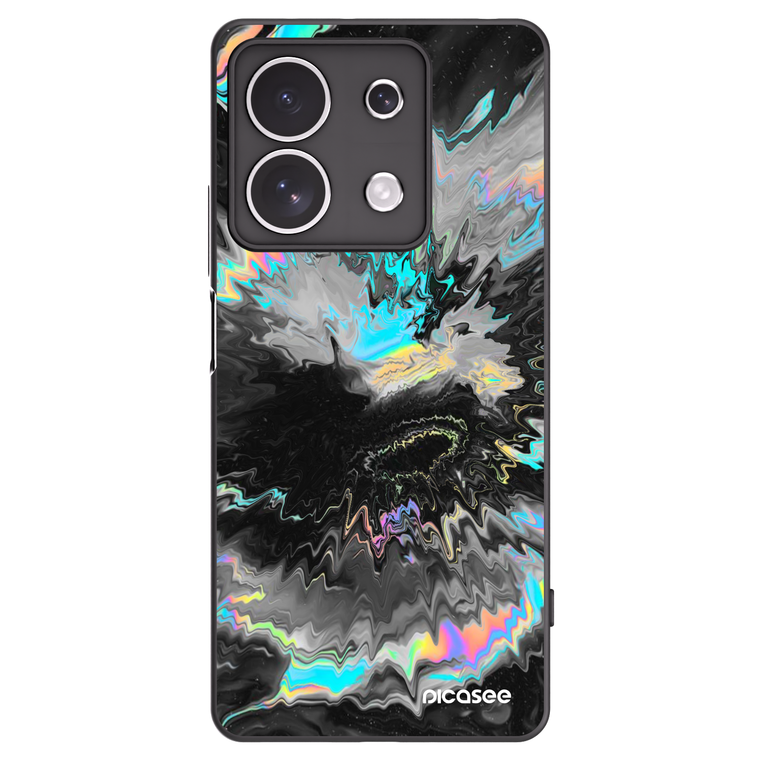Picasee husă neagră din silicon pentru Xiaomi Redmi Note 13 4G - Magnetic