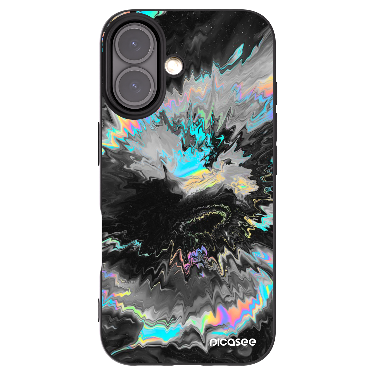 Picasee husă neagră din silicon pentru Apple iPhone 16 - Magnetic