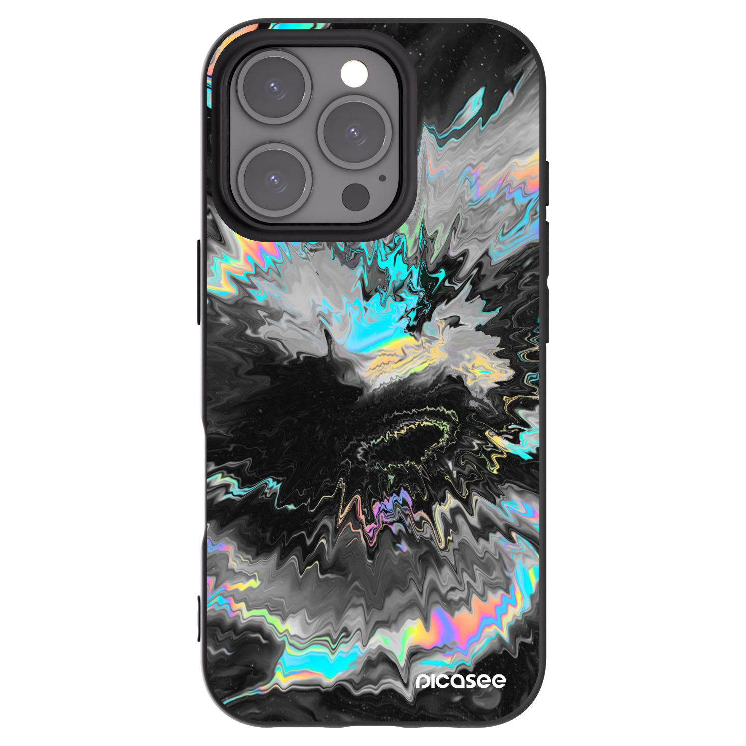 Picasee husă neagră din silicon pentru Apple iPhone 16 Pro - Magnetic