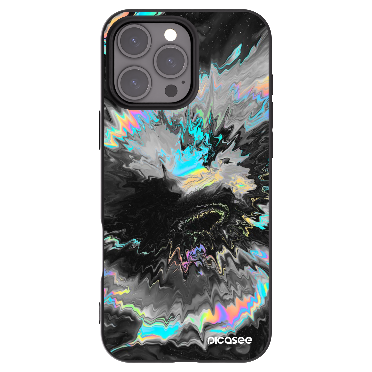 Picasee husă neagră din silicon pentru Apple iPhone 16 Pro Max - Magnetic
