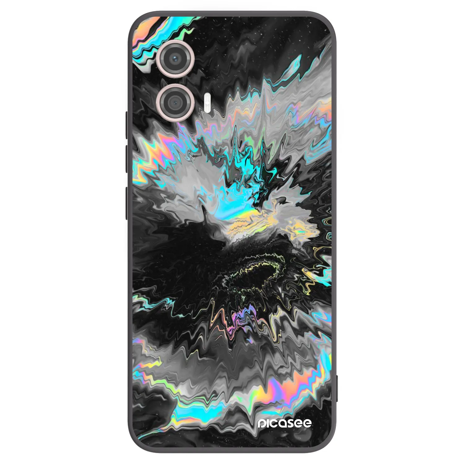Picasee husă neagră din silicon pentru Motorola Moto G53 5G - Magnetic