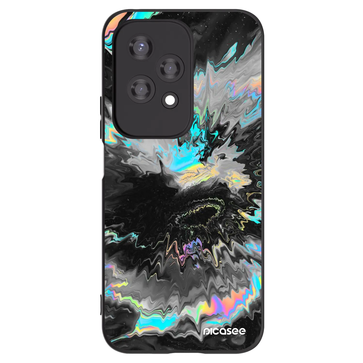 Picasee husă neagră din silicon pentru Honor 200 Lite - Magnetic