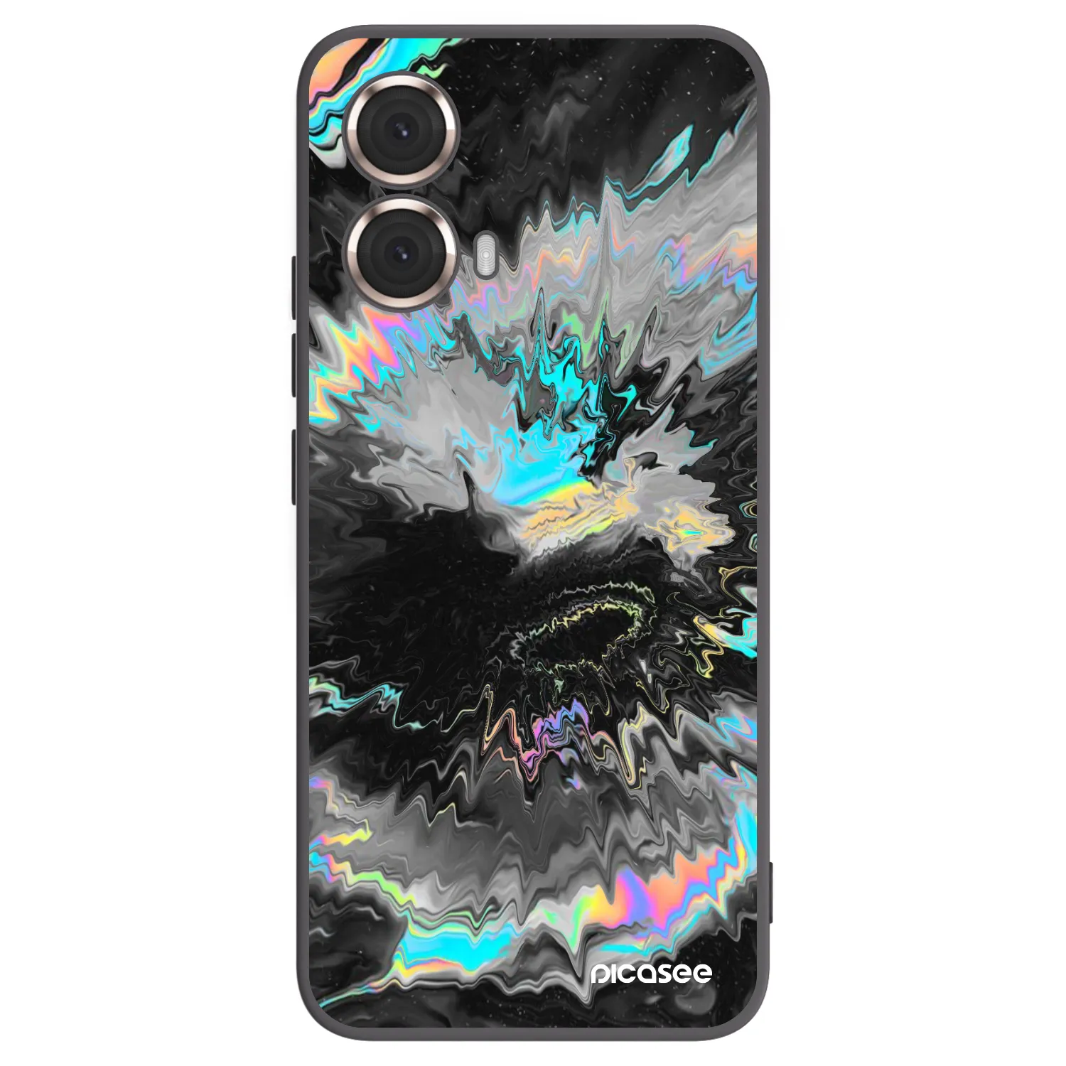 Picasee husă neagră din silicon pentru Motorola Moto G85 - Magnetic