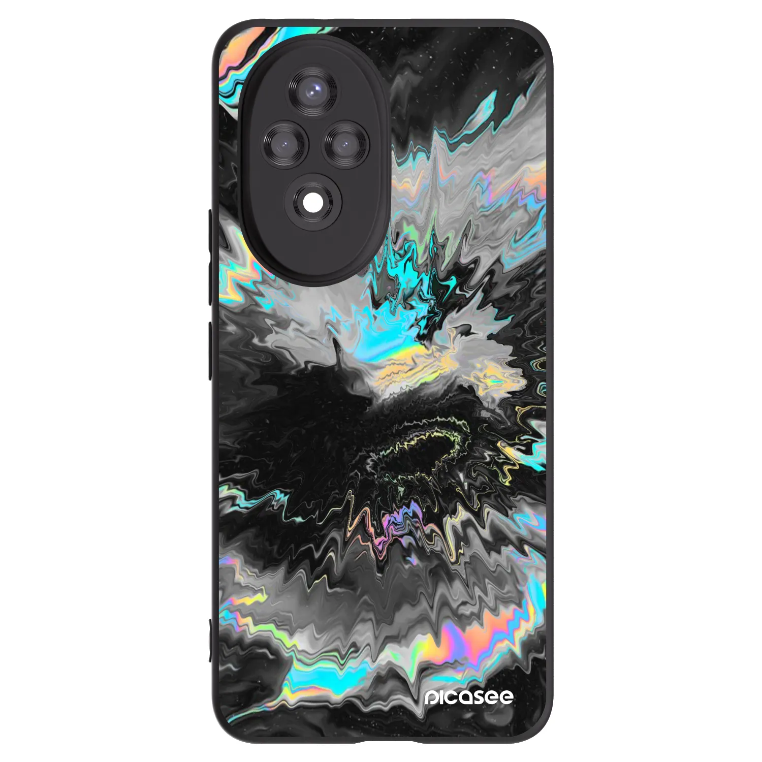 Picasee husă neagră din silicon pentru Honor 200 Pro 5G - Magnetic