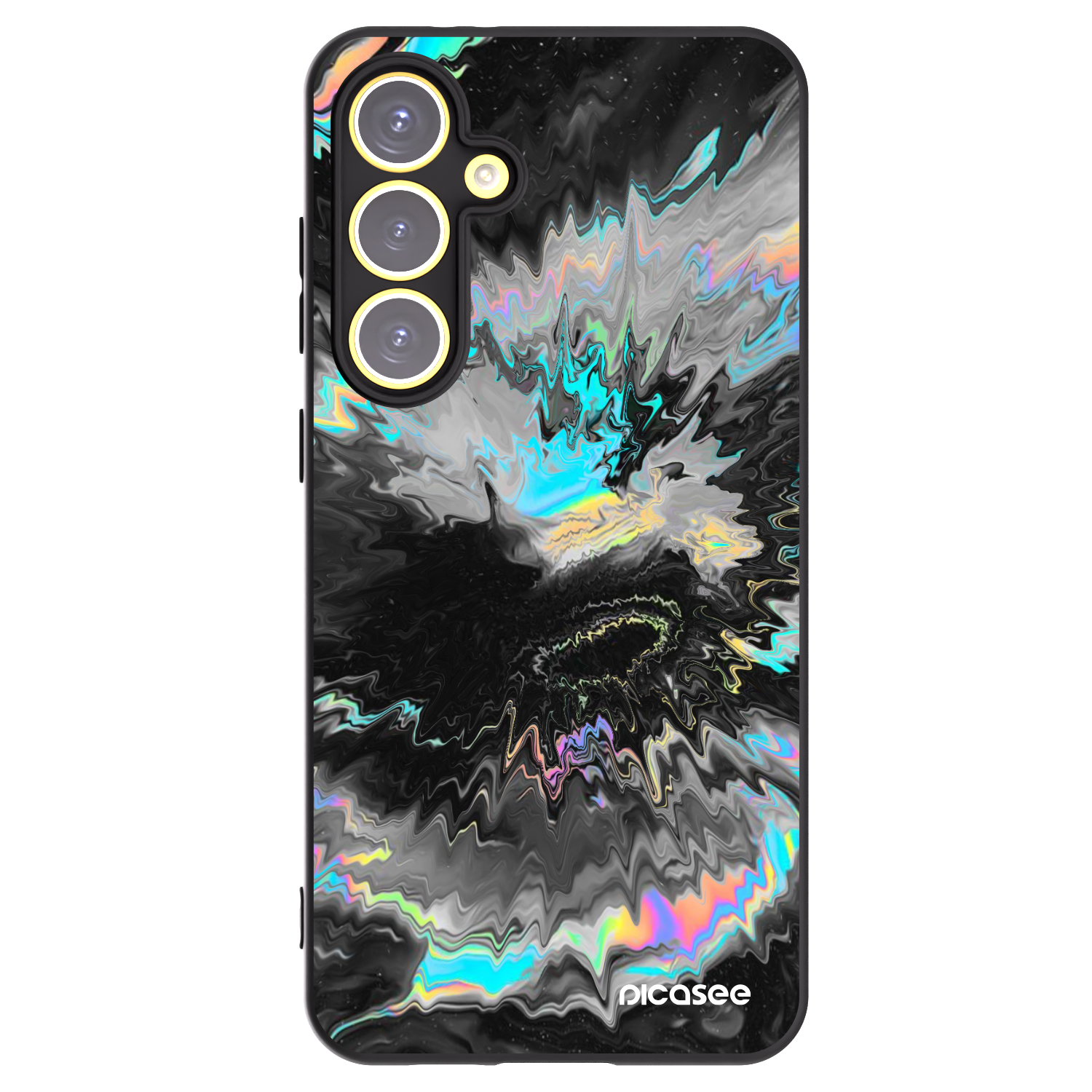 Picasee husă neagră din silicon pentru Samsung Galaxy S24 FE S721B - Magnetic