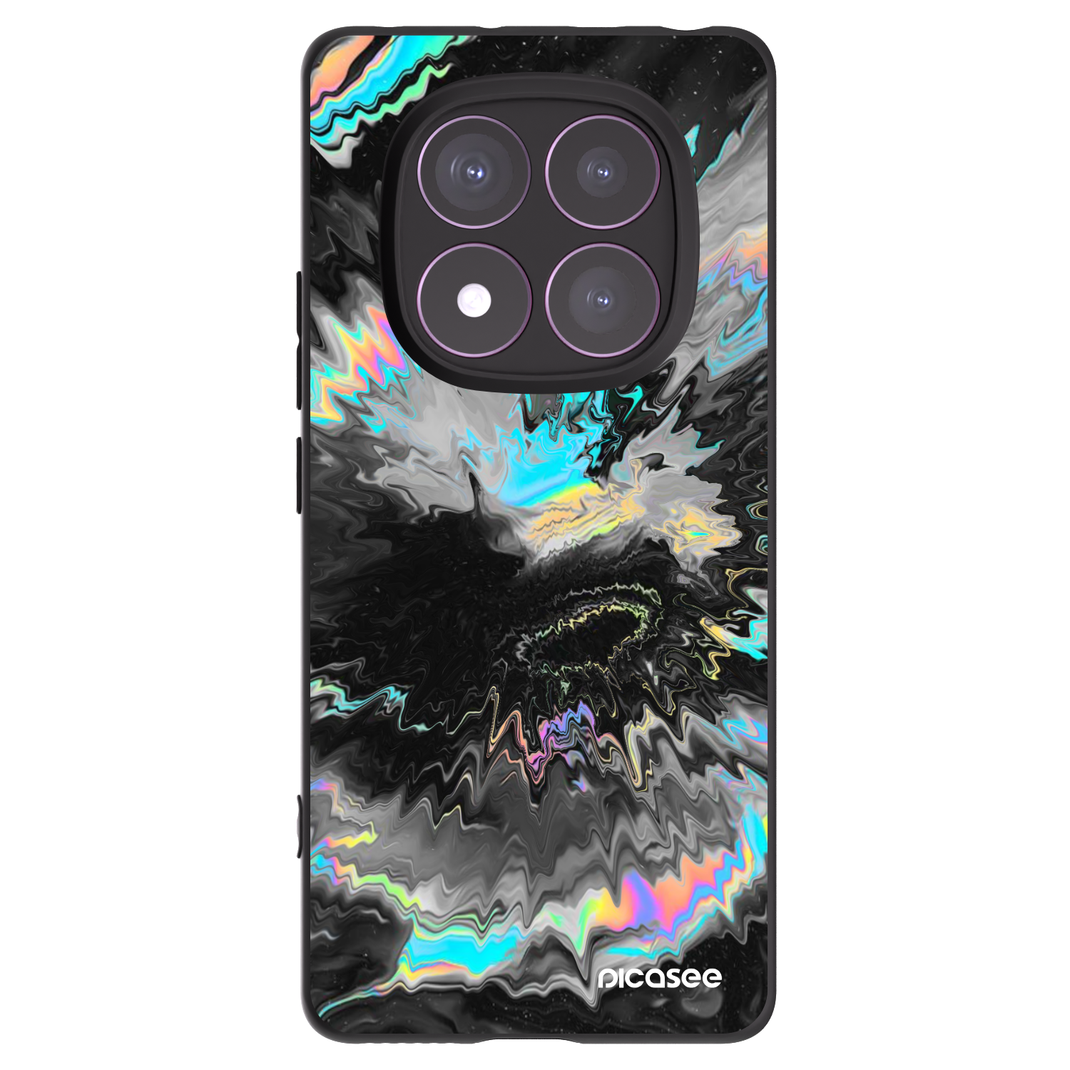 Picasee husă neagră din silicon pentru Xiaomi Redmi Note 14 Pro 4G - Magnetic