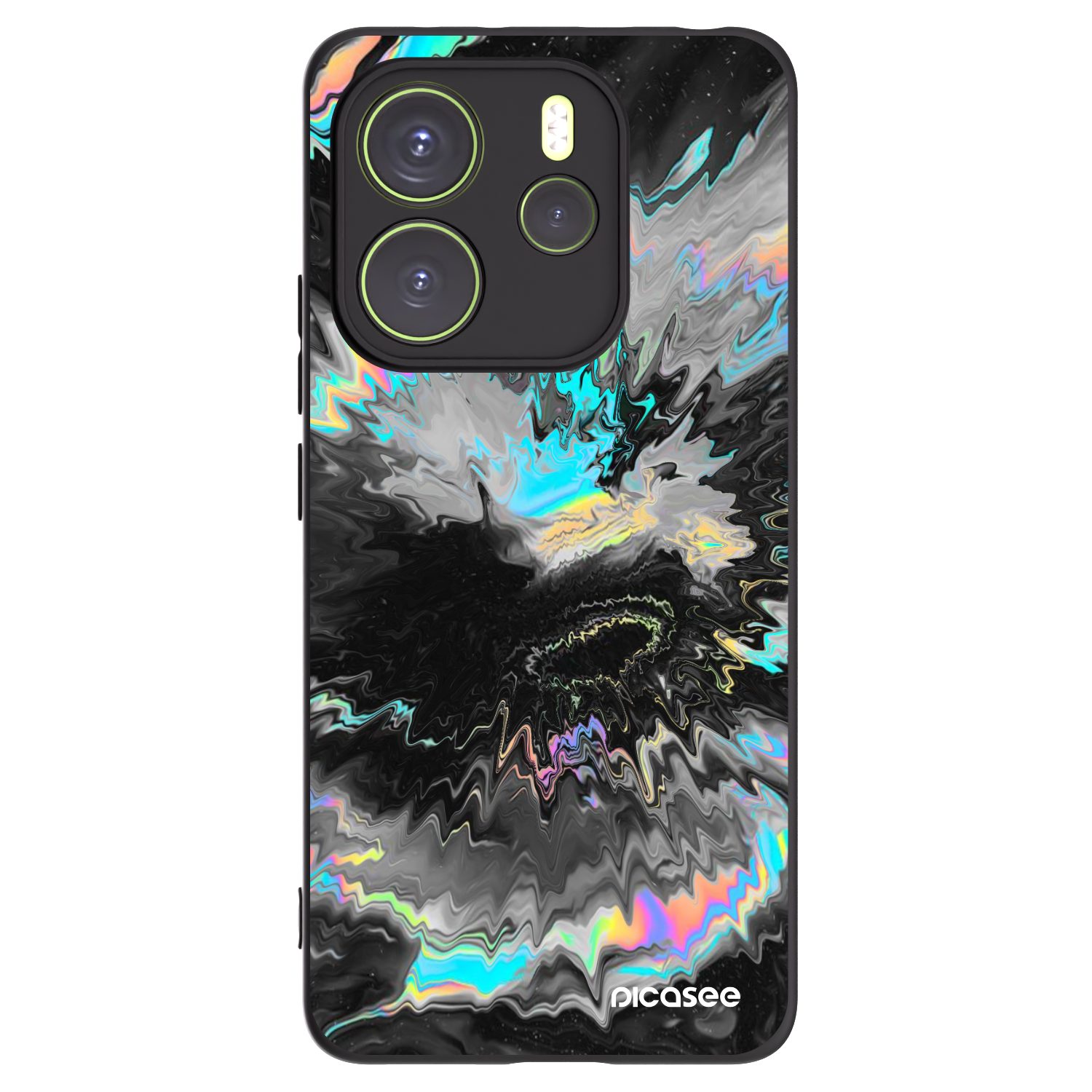 Picasee husă neagră din silicon pentru Xiaomi Redmi Note 14 4G - Magnetic