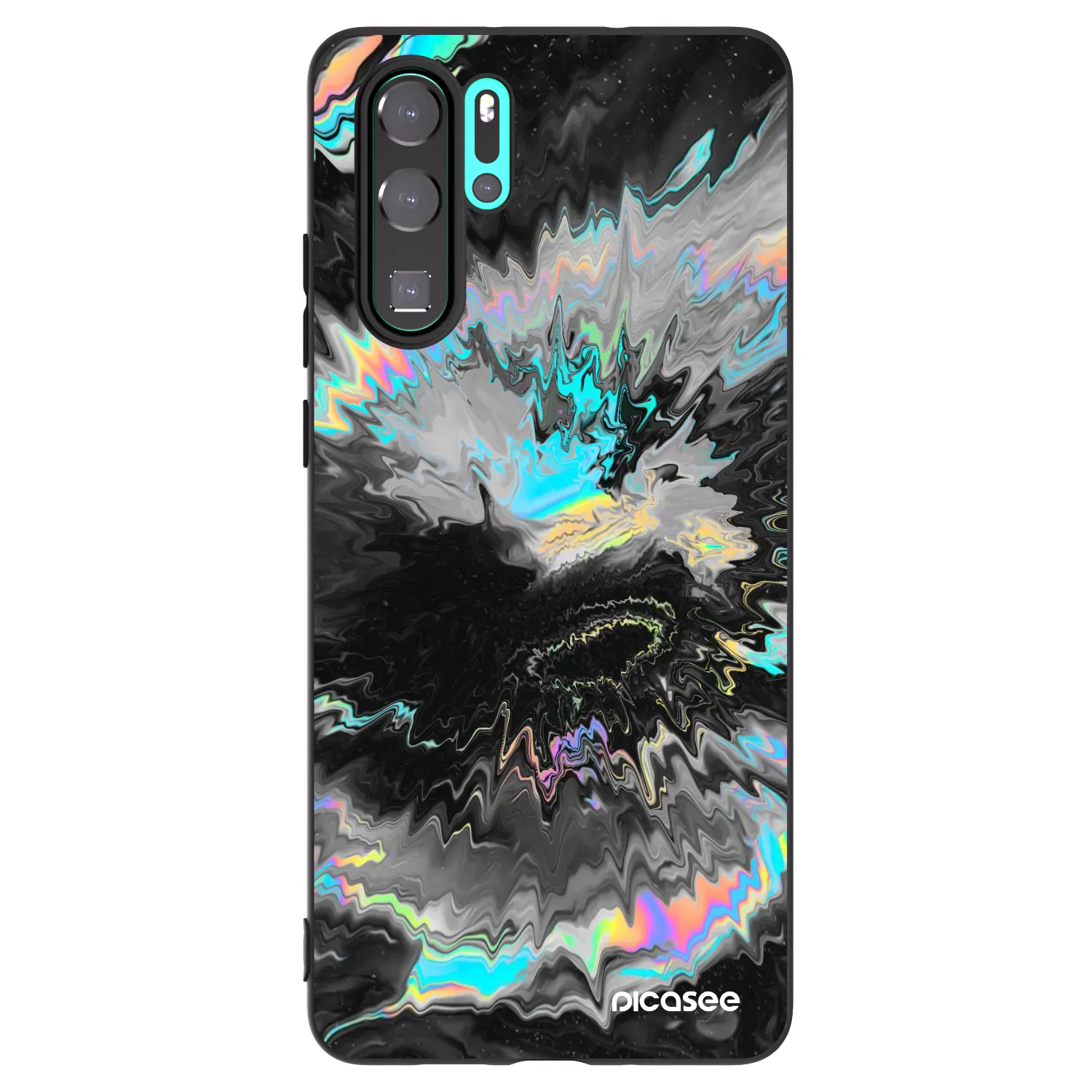 Picasee husă neagră din silicon pentru Huawei P30 Pro - Magnetic