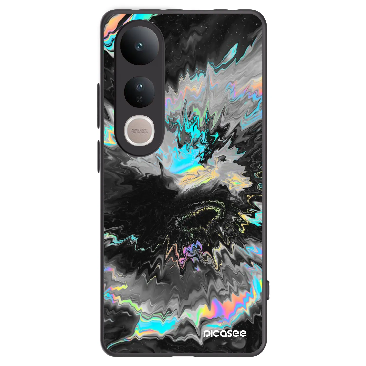 Picasee husă neagră din silicon pentru Vivo V50 Lite 5G - Magnetic