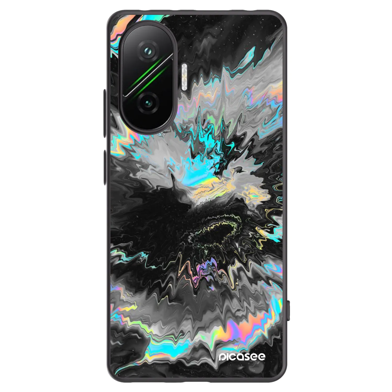 Picasee husă neagră din silicon pentru Xiaomi Poco F7 5G - Magnetic