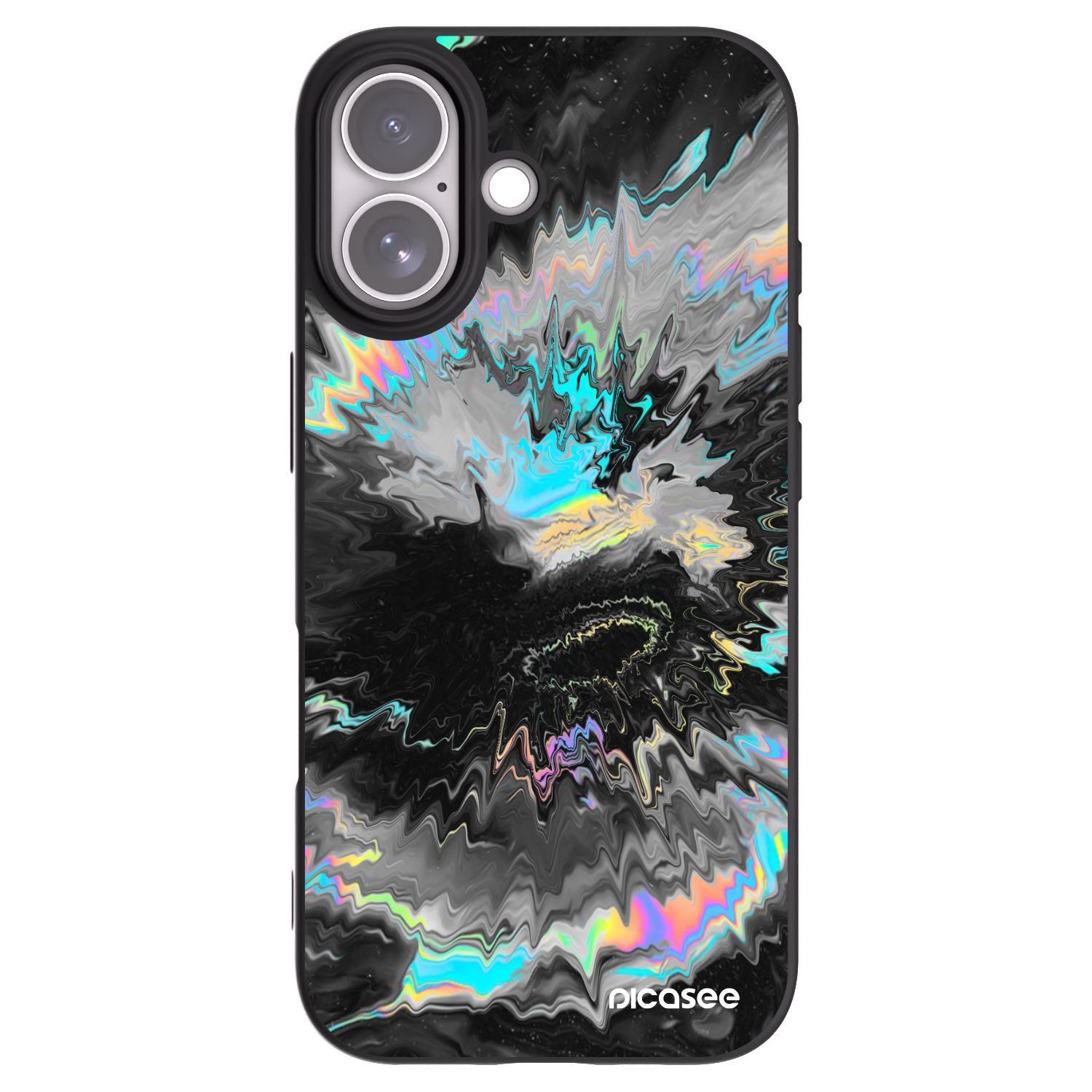 Picasee husă neagră din silicon pentru Apple iPhone 17 - Magnetic