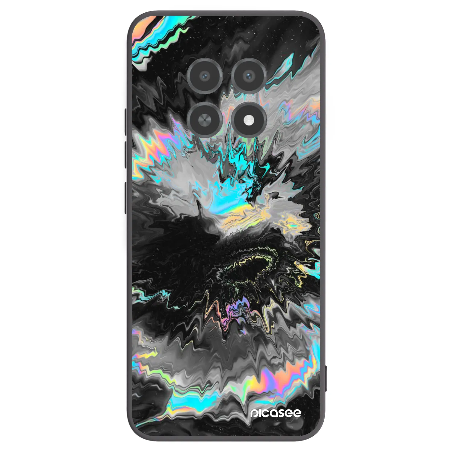 Picasee husă neagră din silicon pentru Realme 12X - Magnetic