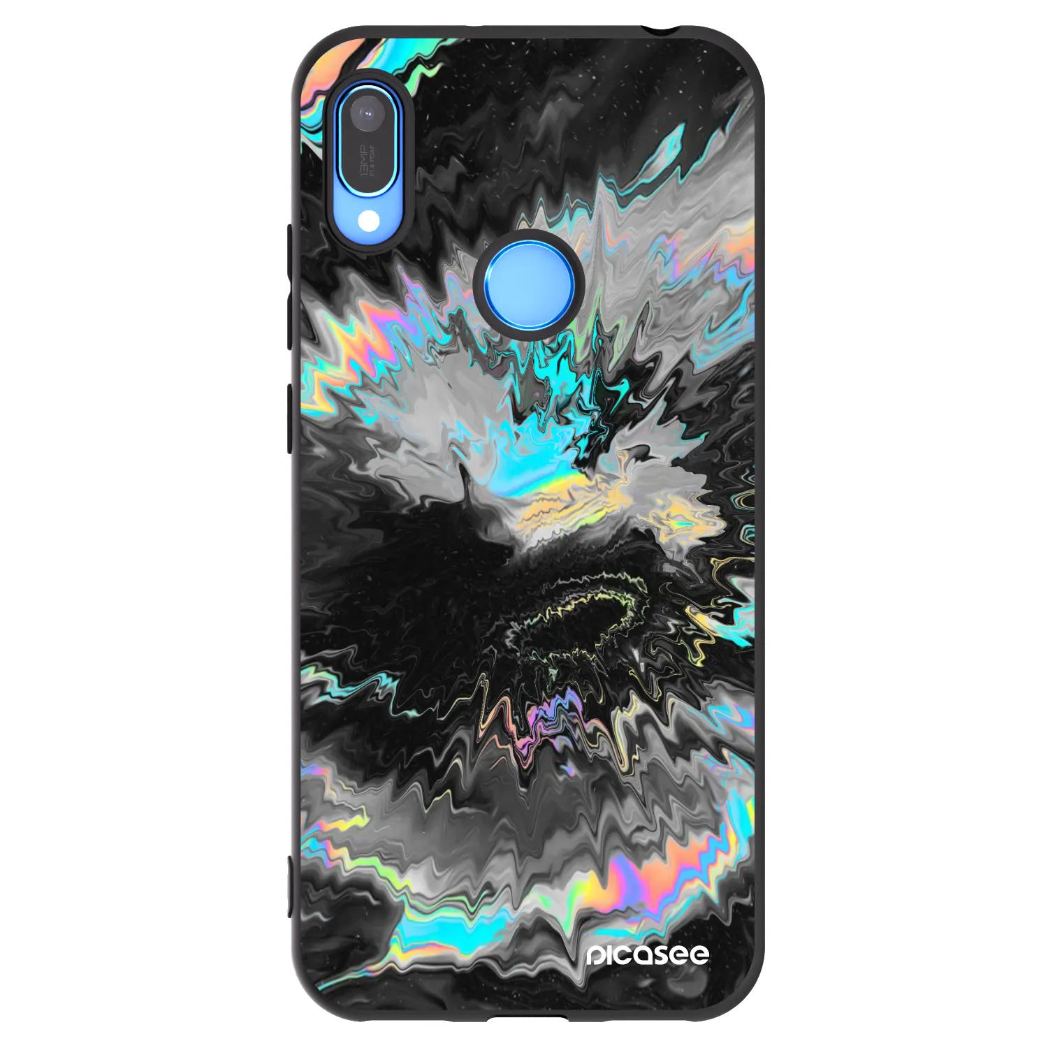 Picasee husă neagră din silicon pentru Huawei Y6 2019 - Magnetic