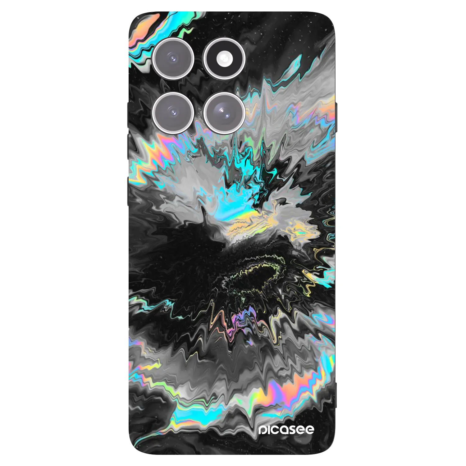 Picasee husă neagră din silicon pentru Motorola Edge 60 Pro - Magnetic