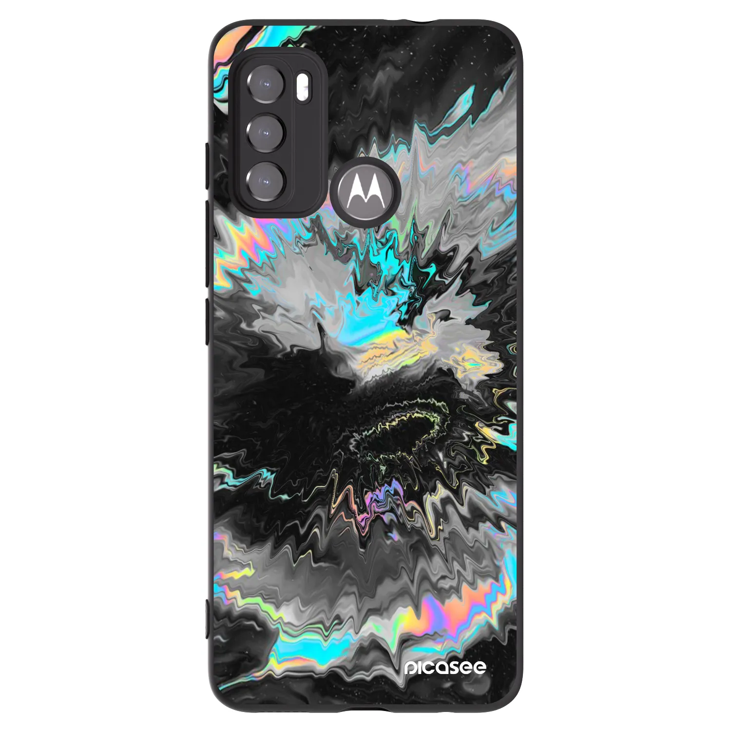 Picasee husă neagră din silicon pentru Motorola Edge 60 5G - Magnetic
