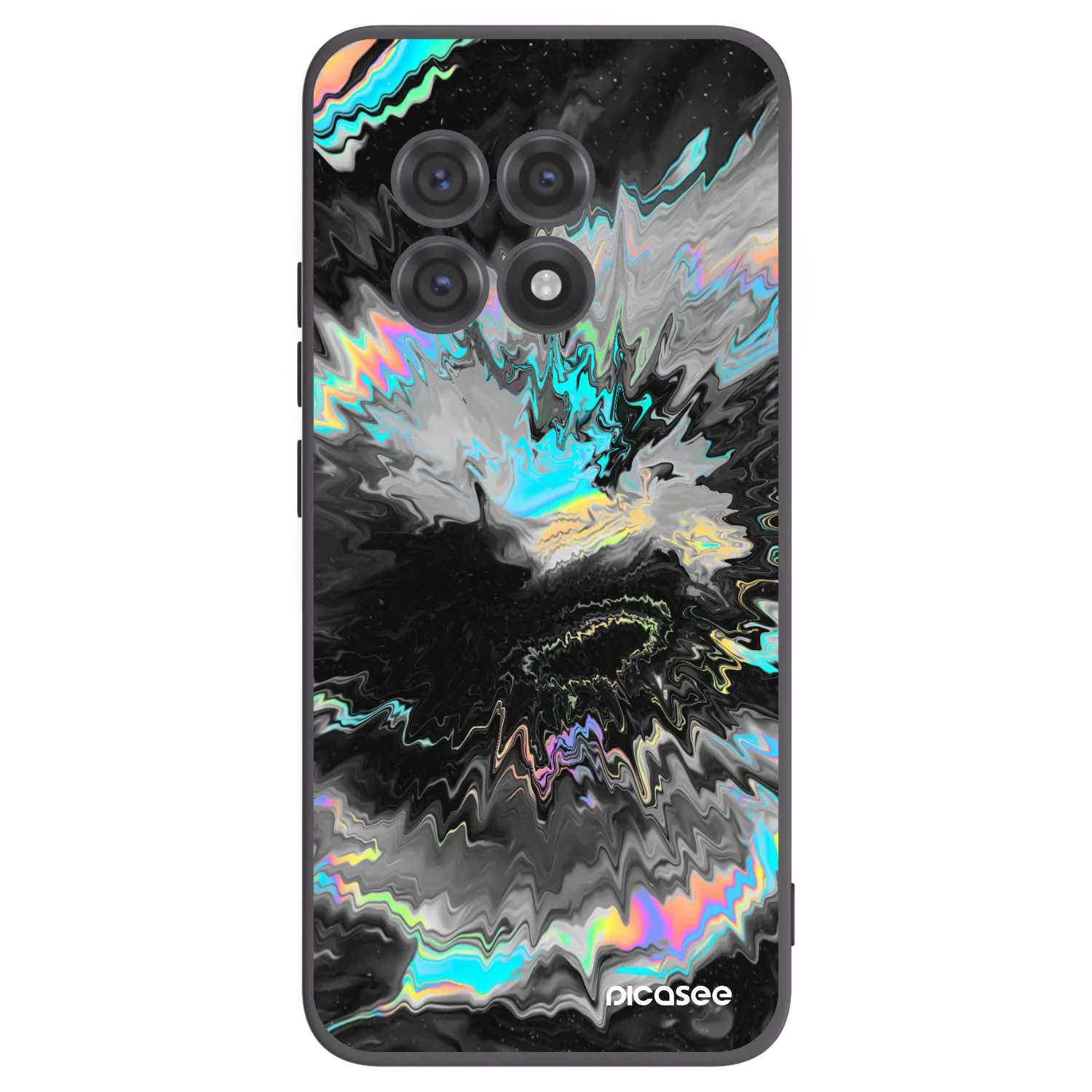 Picasee husă neagră din silicon pentru OnePlus 13R 5G - Magnetic