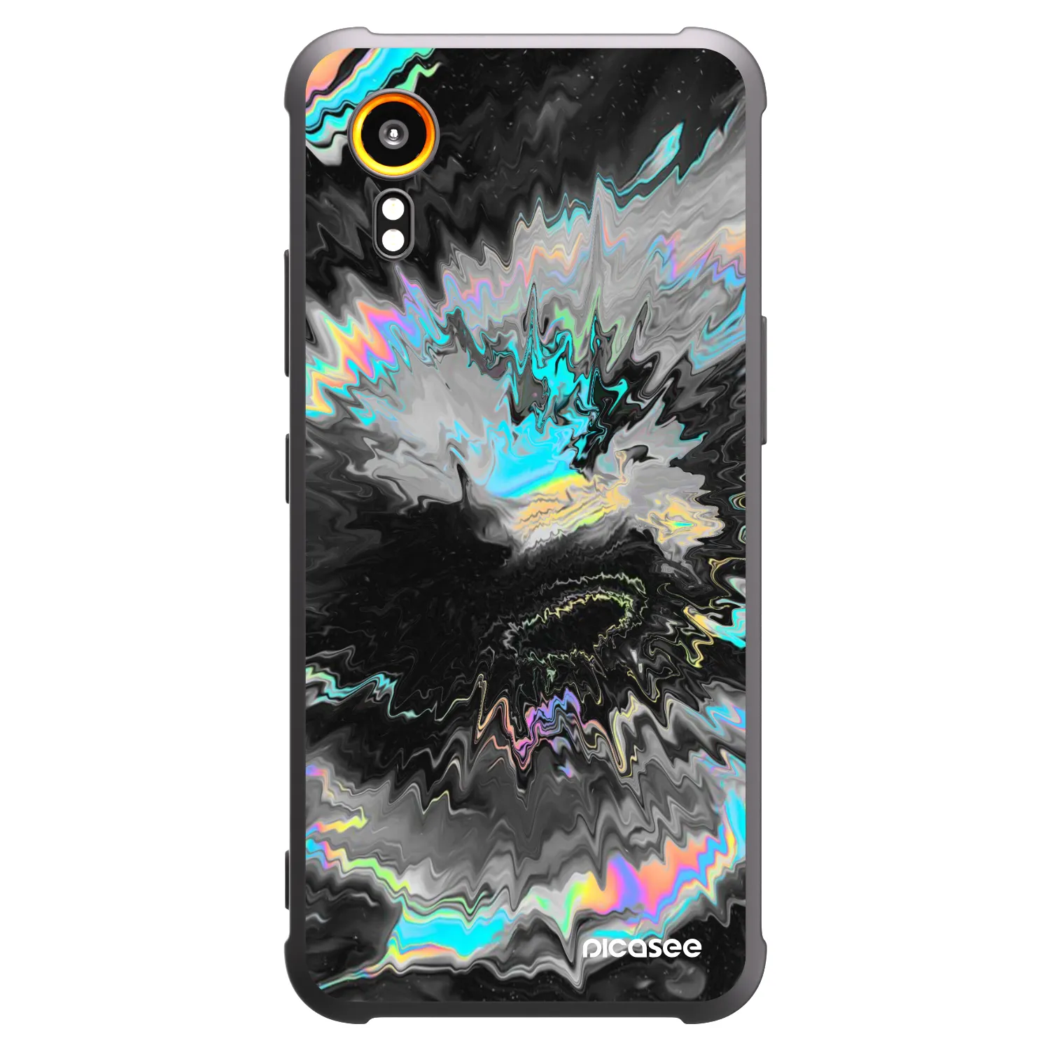 Picasee husă neagră din silicon pentru Samsung Galaxy Xcover 7 - Magnetic