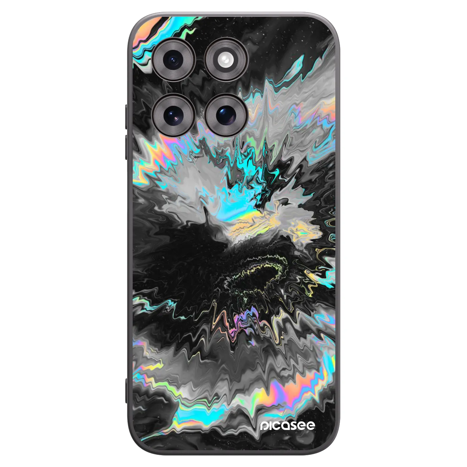 Picasee husă neagră din silicon pentru Motorola Moto G77 - Magnetic
