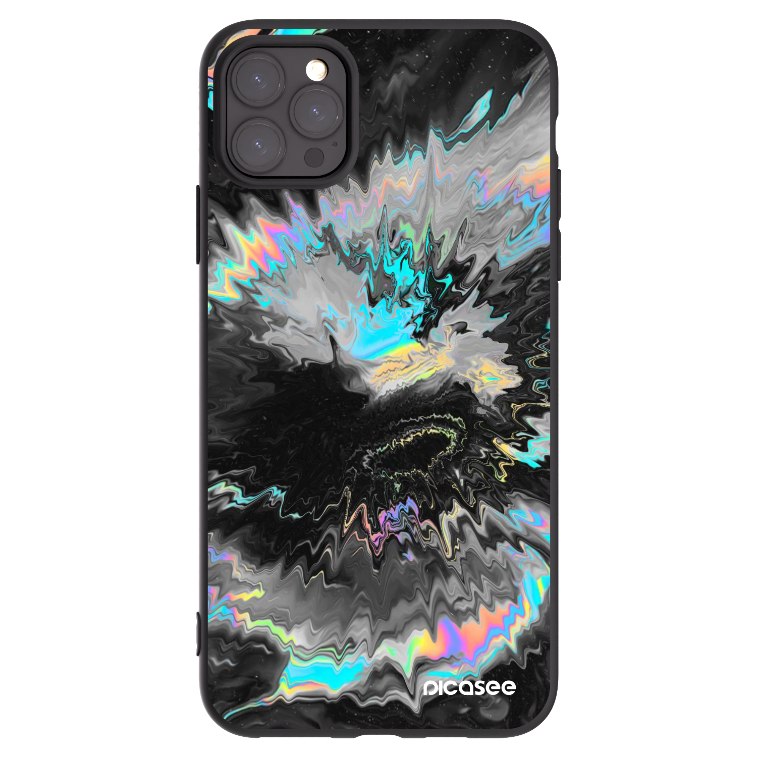 Picasee husă neagră din silicon pentru Apple iPhone 11 Pro Max - Magnetic