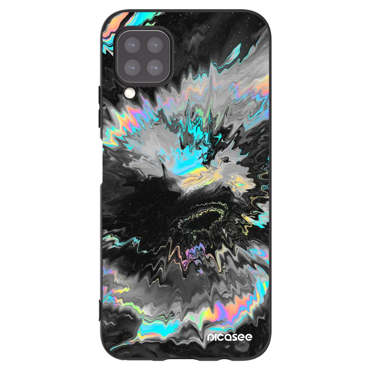Picasee husă neagră din silicon pentru Huawei P40 Lite - Magnetic
