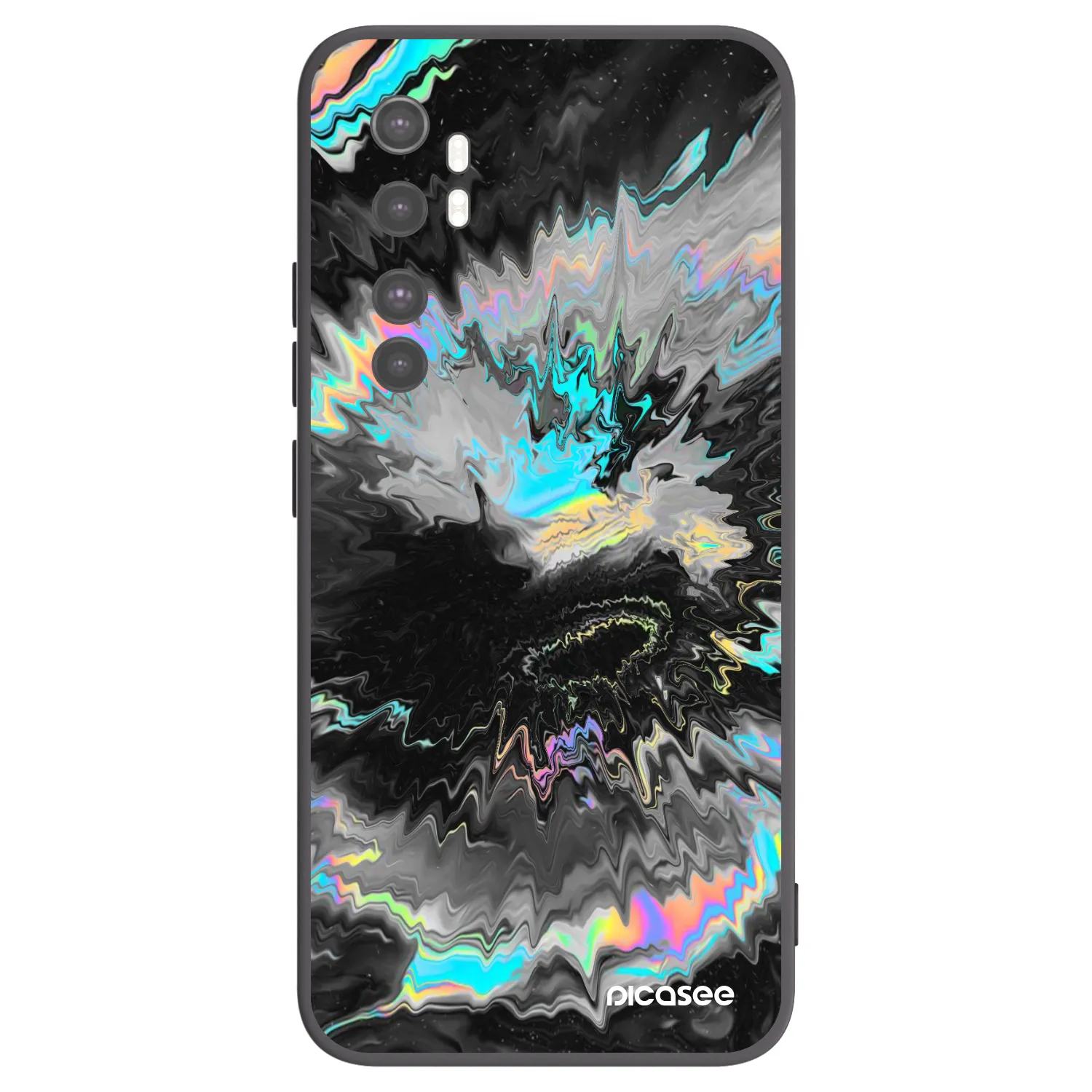 Picasee husă neagră din silicon pentru Xiaomi Mi Note 10 Lite - Magnetic