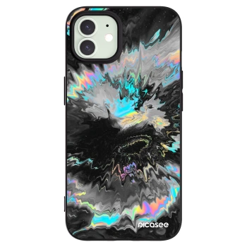 Picasee husă neagră din silicon pentru Apple iPhone 12 - Magnetic